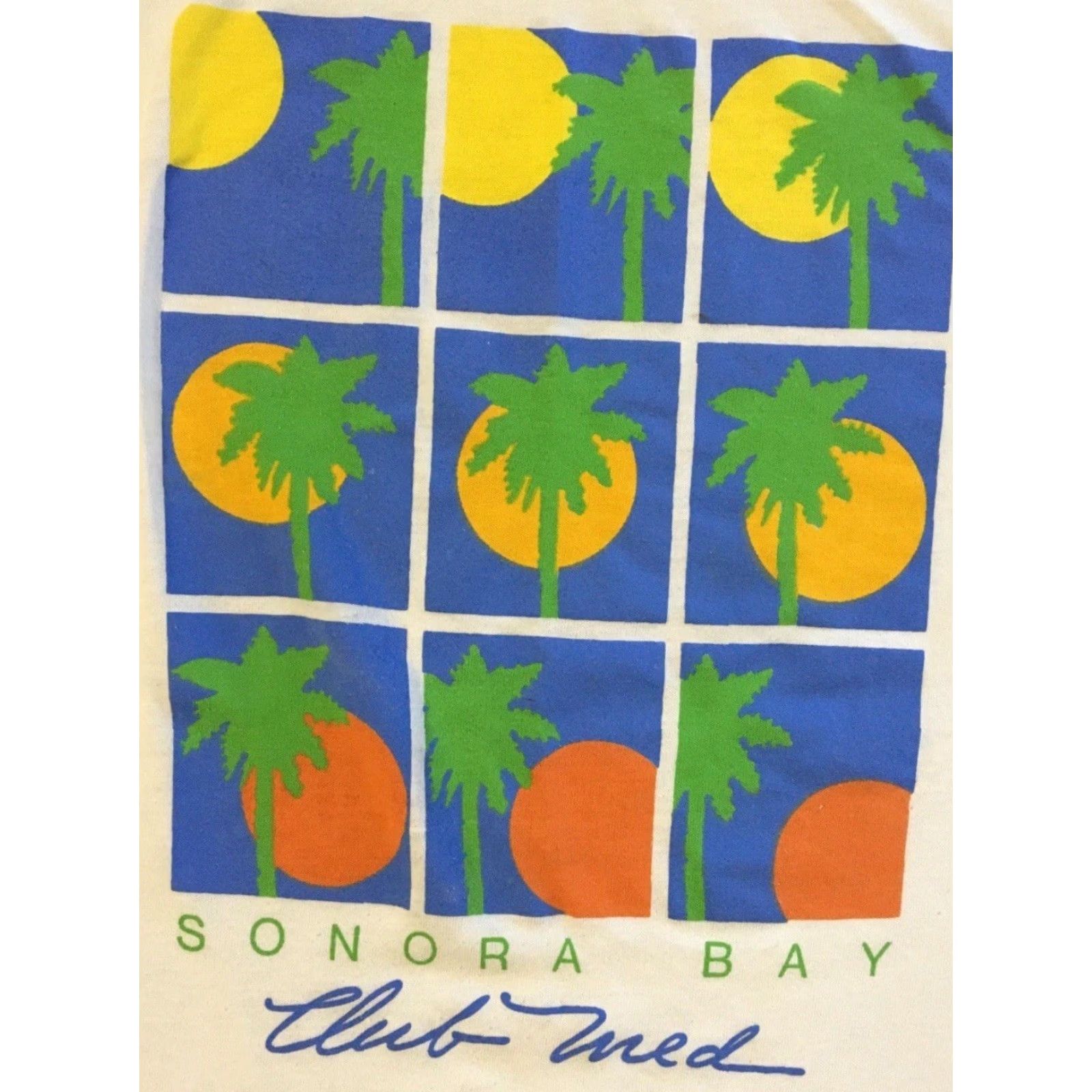 Vintage VINTAGE 90s Club Med ShIrt L White Bar Surf Beach Grunge Pop Art Sun Mexico Gotcha St Thomas California USA 80s 70s 90s Mens T-Shirt Sleeveless Size US L / EU 52-54 / 3 - 2 Thumbnail