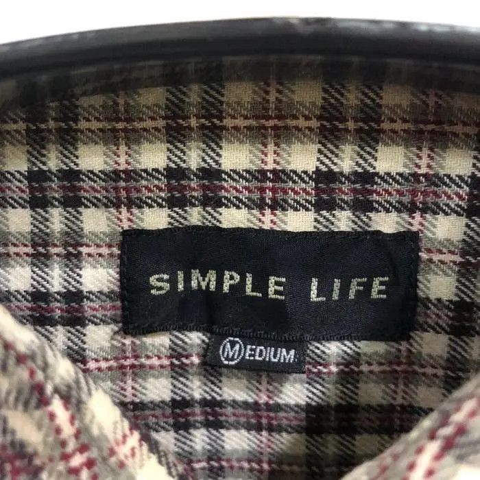 Flannel Vintage Simple life Plaid Tartan Flannel Shirt 👕 Size US M / EU 48-50 / 2 - 3 Thumbnail