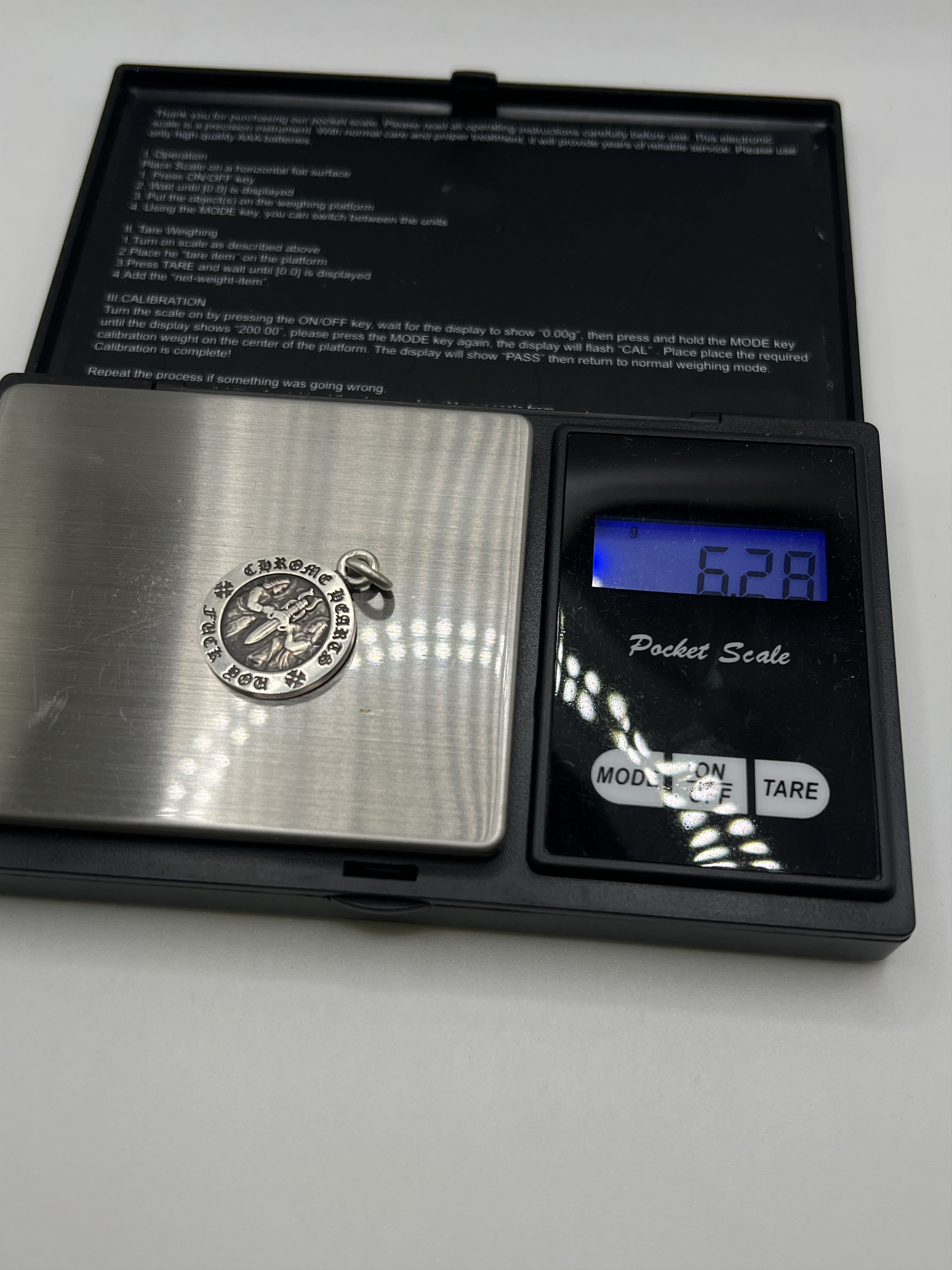 Chrome Hearts Chrome Hearts Small Medallion Pendant With Ball Chain Size ONE SIZE - 9 Thumbnail