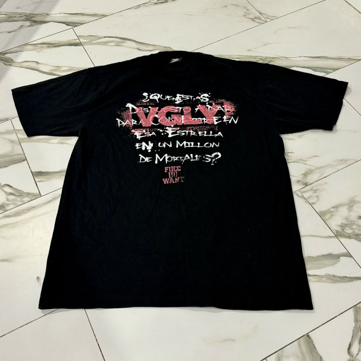 Designer STREETWEAR BRAND FUCC UU WANT UGLY TEE! Size US XL / EU 56 / 4 - 2 Thumbnail