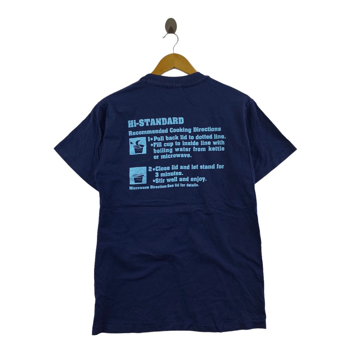 Vintage Vintage 90s Hi STANDARD Japanese Rock Band Navy Short Sleeve Size US M / EU 48-50 / 2 - 3 Thumbnail
