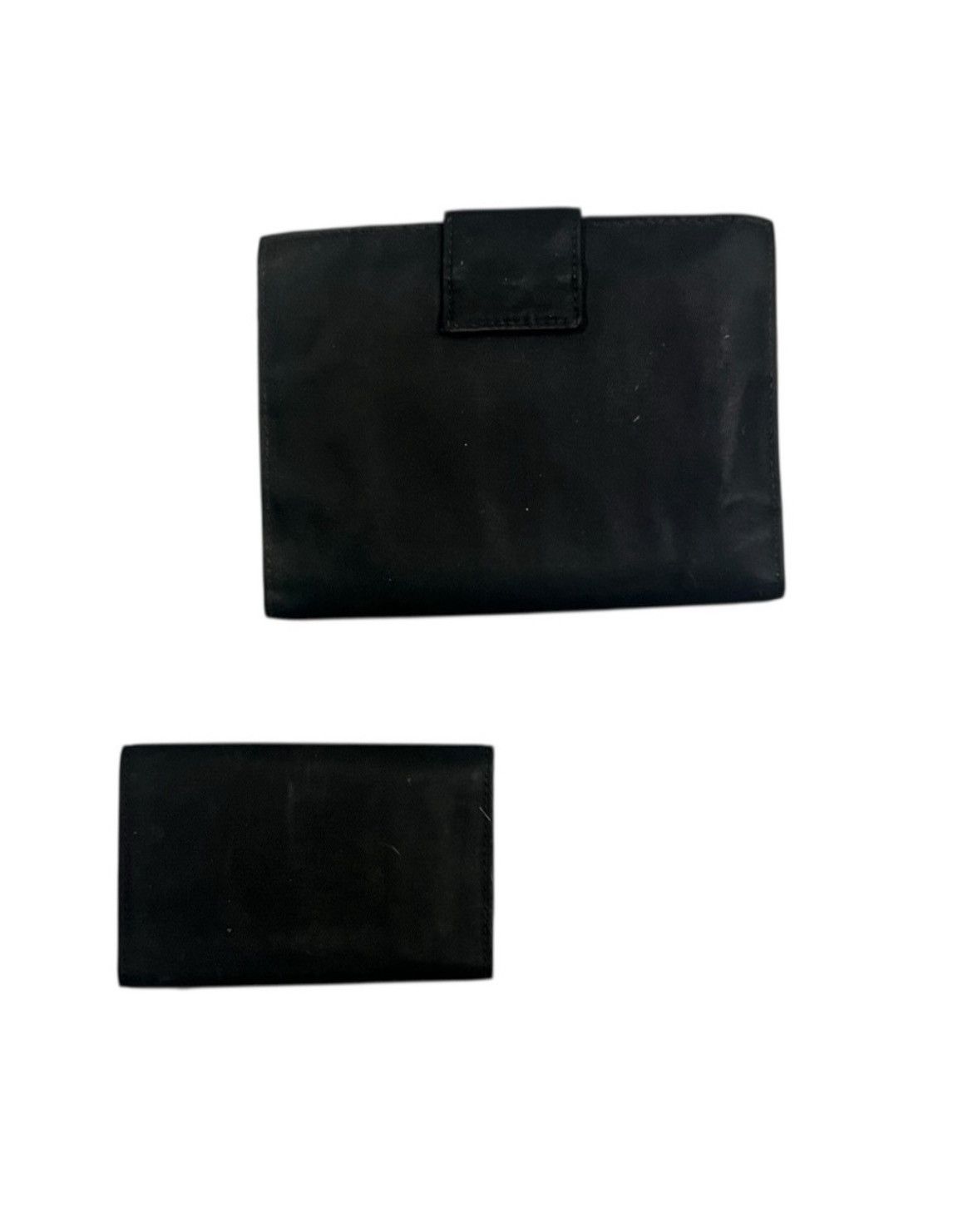 Prada Prada Nylon & Leather Wallet with Key Holder Black Size ONE SIZE - 2 Thumbnail