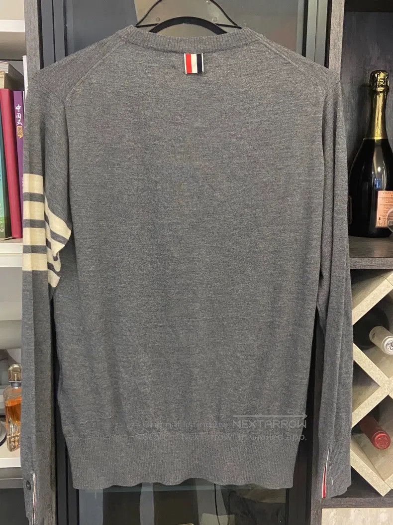 Thom Browne Thom Browne Gray woolen knit sweater Size US XS / EU 42 / 0 - 2 Thumbnail