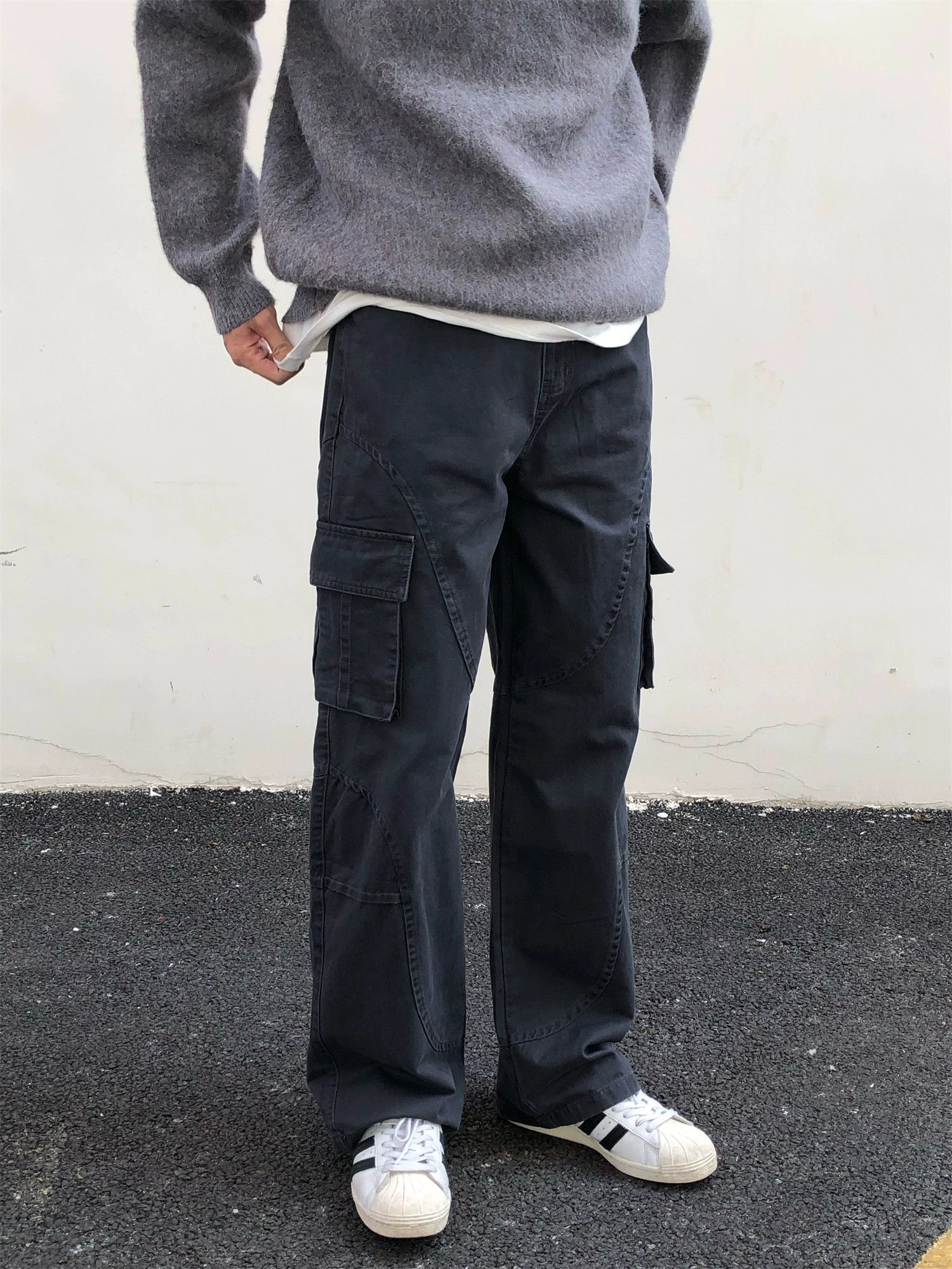 sports outdoor patchwork military cargo pants