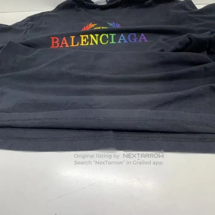 Balenciaga Balenciaga Rainbow Logo Short Sleeve T. Size US XS / EU 42 / 0 - 8 Thumbnail