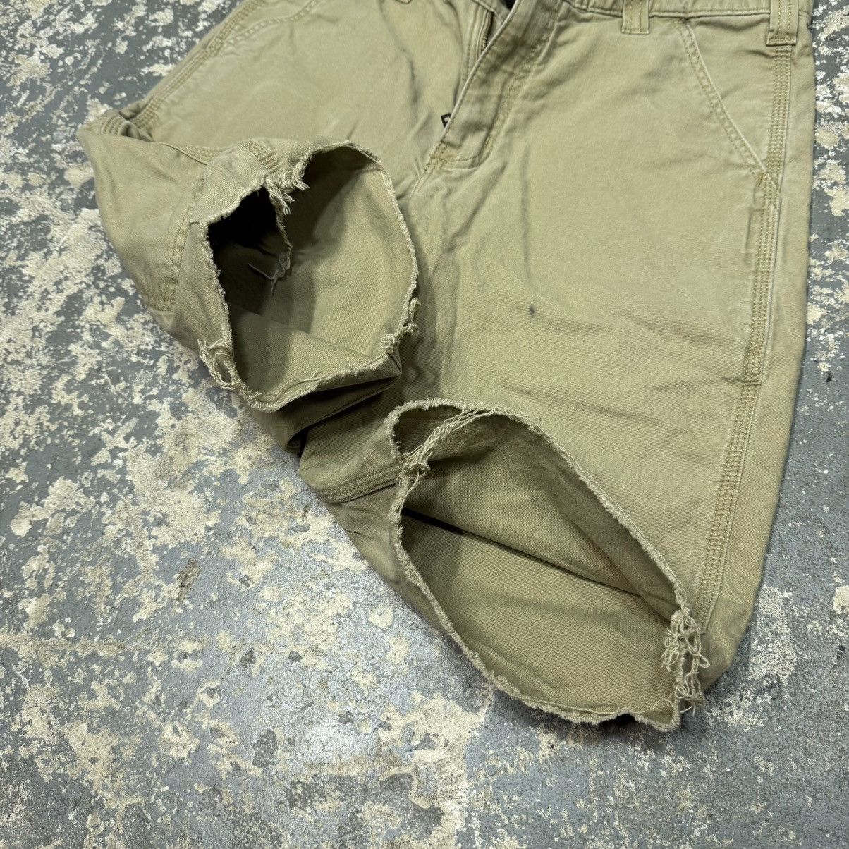 Carhartt Vintage Carhartt Tan Cargo Cut Off Workwear Shorts Jorts Size US 32 / EU 48 - 10 Thumbnail
