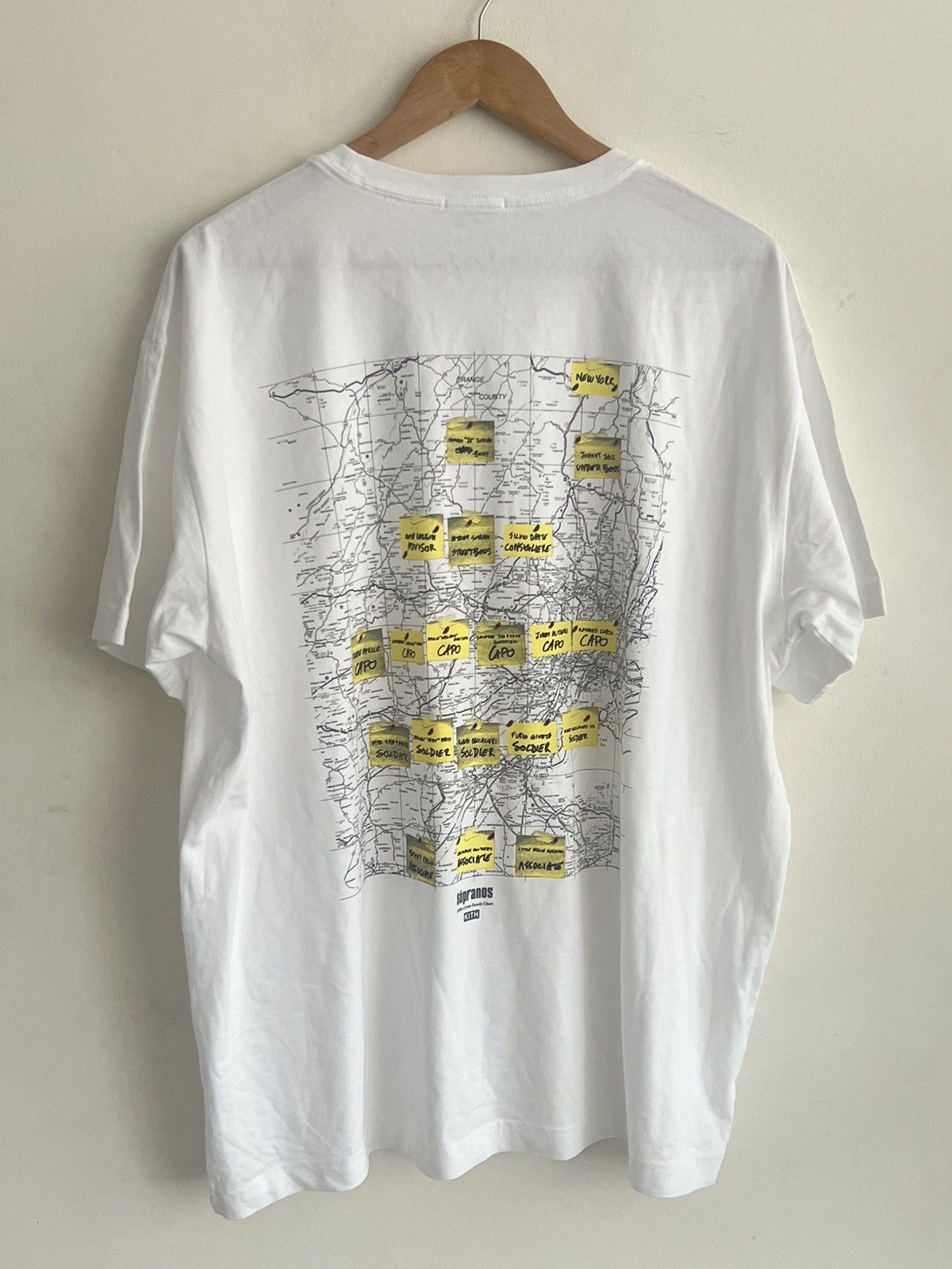 image of Kith For Hbo The Sopranos In-Store Exclusive Vintage Tee in White, Men's (Size XL)