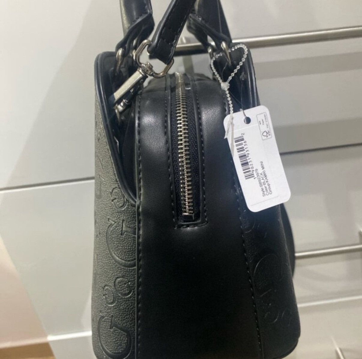 Guess Guess Kamri Mini Dome Satchel black logo pattern Size ONE SIZE - 3 Thumbnail