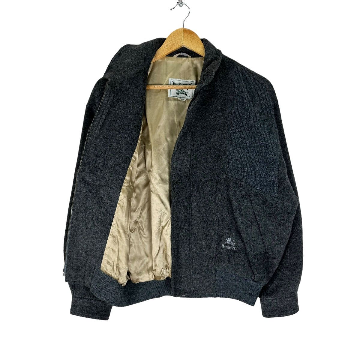 Burberry ☀️BURBERRY WOOL LIGHT ZIPPER JACKET Size US M / EU 48-50 / 2 - 7 Thumbnail