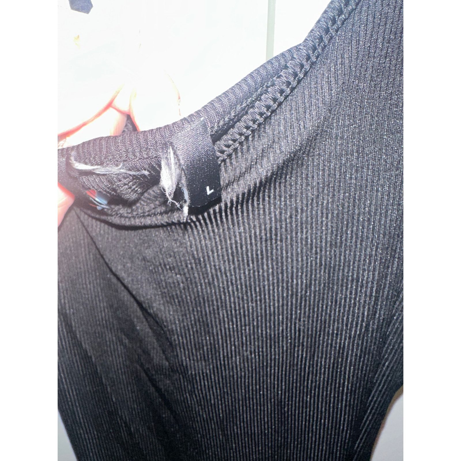Cider Cider Solid Black Slim Fit Mid Rise V-Neck Cami Maxi Dress Size L / US 10 / IT 46 - 8 Thumbnail