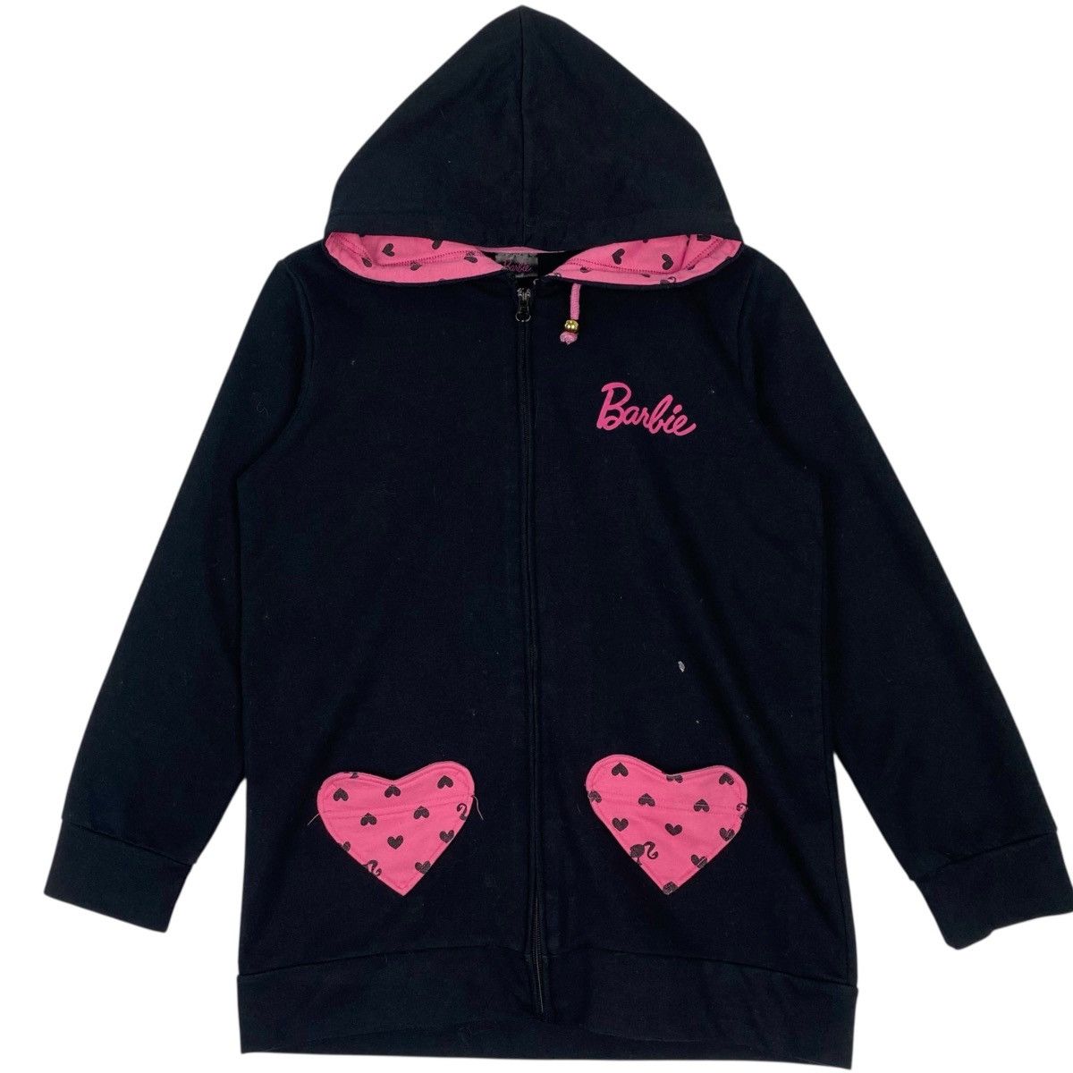 Other Vintage Barbie Hoodie Sweater Big Logo Black Pullover Size L Size L / US 10 / IT 46 - 1 Thumbnail