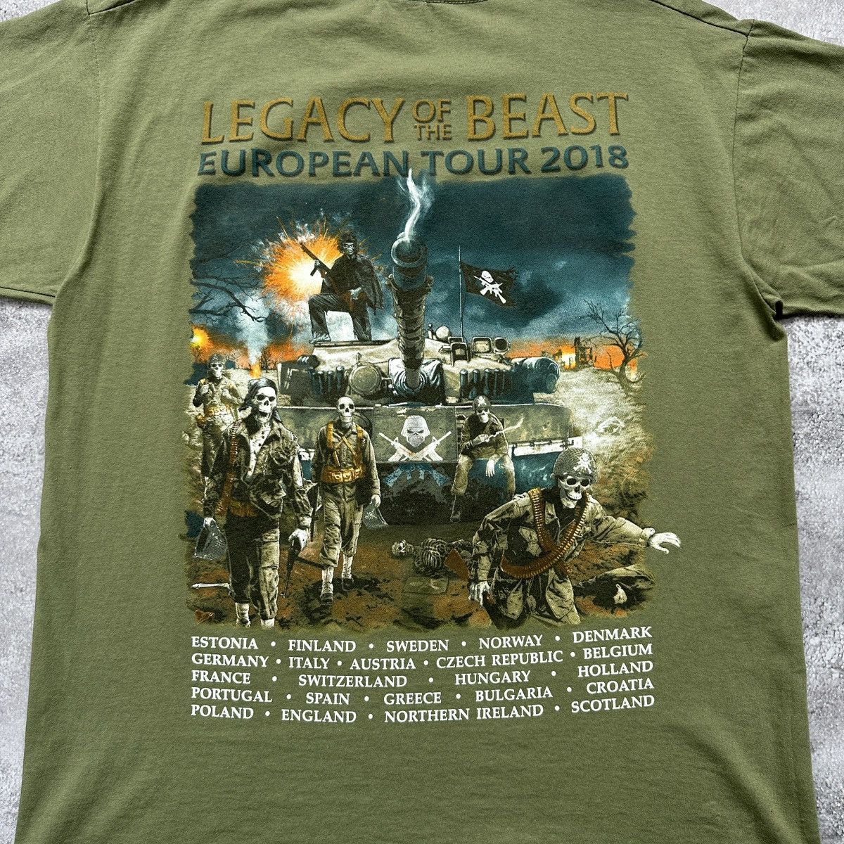 Iron Maiden Iron Maiden T-Shirt Legacy of the Beast European Tour 2018 Size US L / EU 52-54 / 3 - 10 Thumbnail