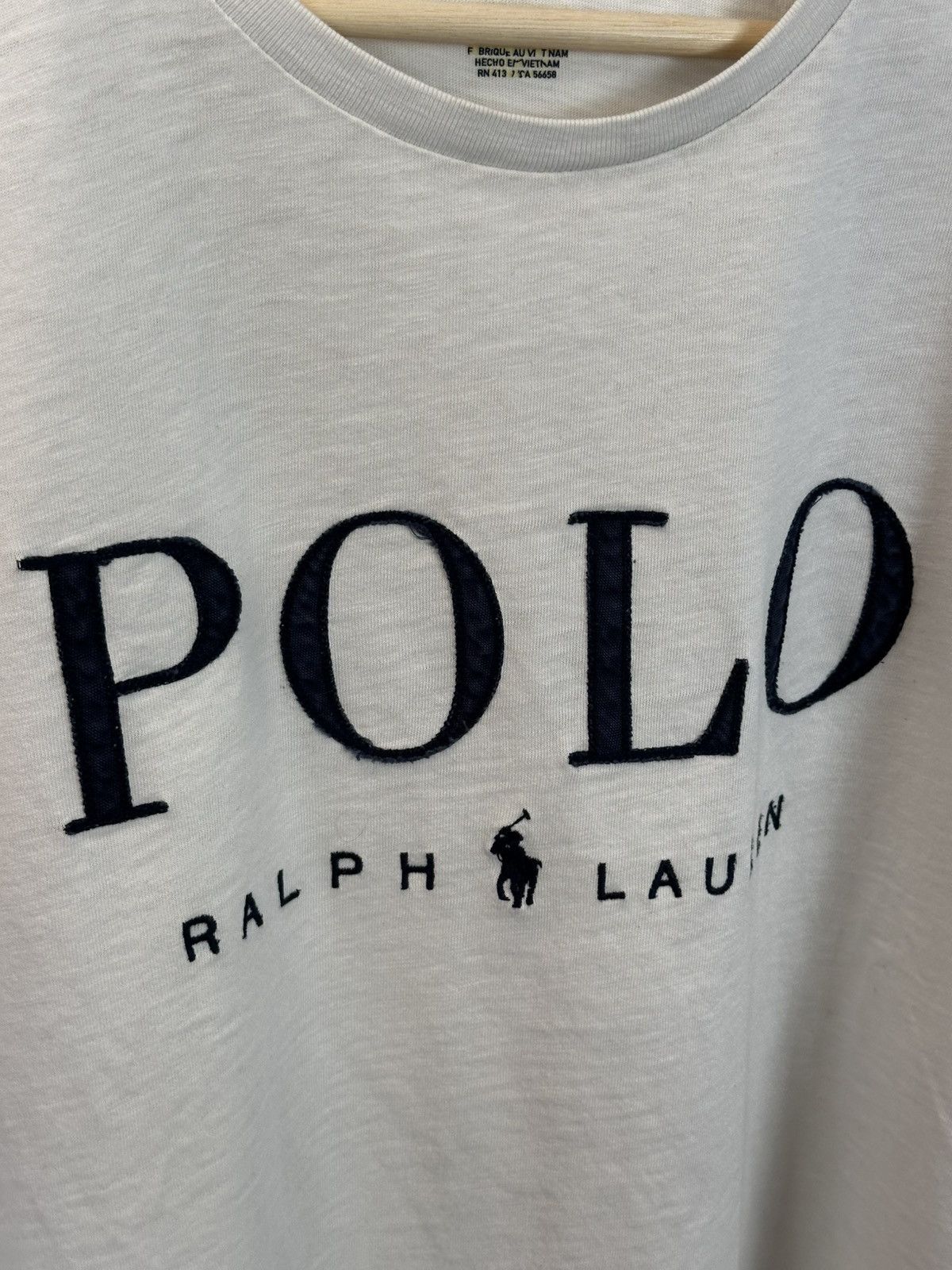 Polo Ralph Lauren Vintage Polo Ralph Lauren Big Logo Tee Size L / US 10 / IT 46 - 5 Thumbnail
