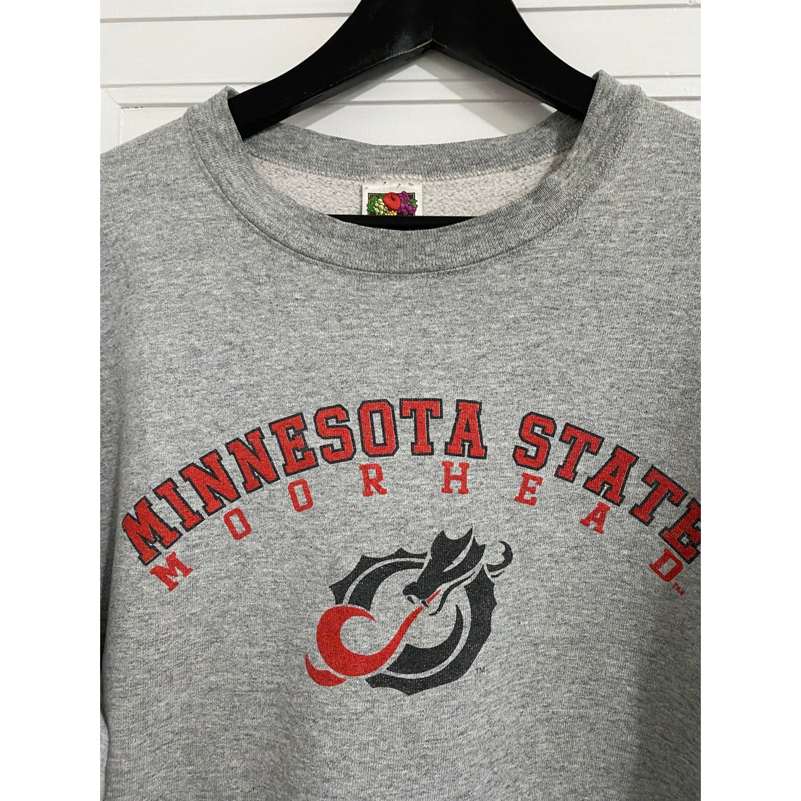 Fruit Of The Loom Minnesota State University Moorhead Crewneck Sweatshirt Sz L Size US L / EU 52-54 / 3 - 2 Thumbnail