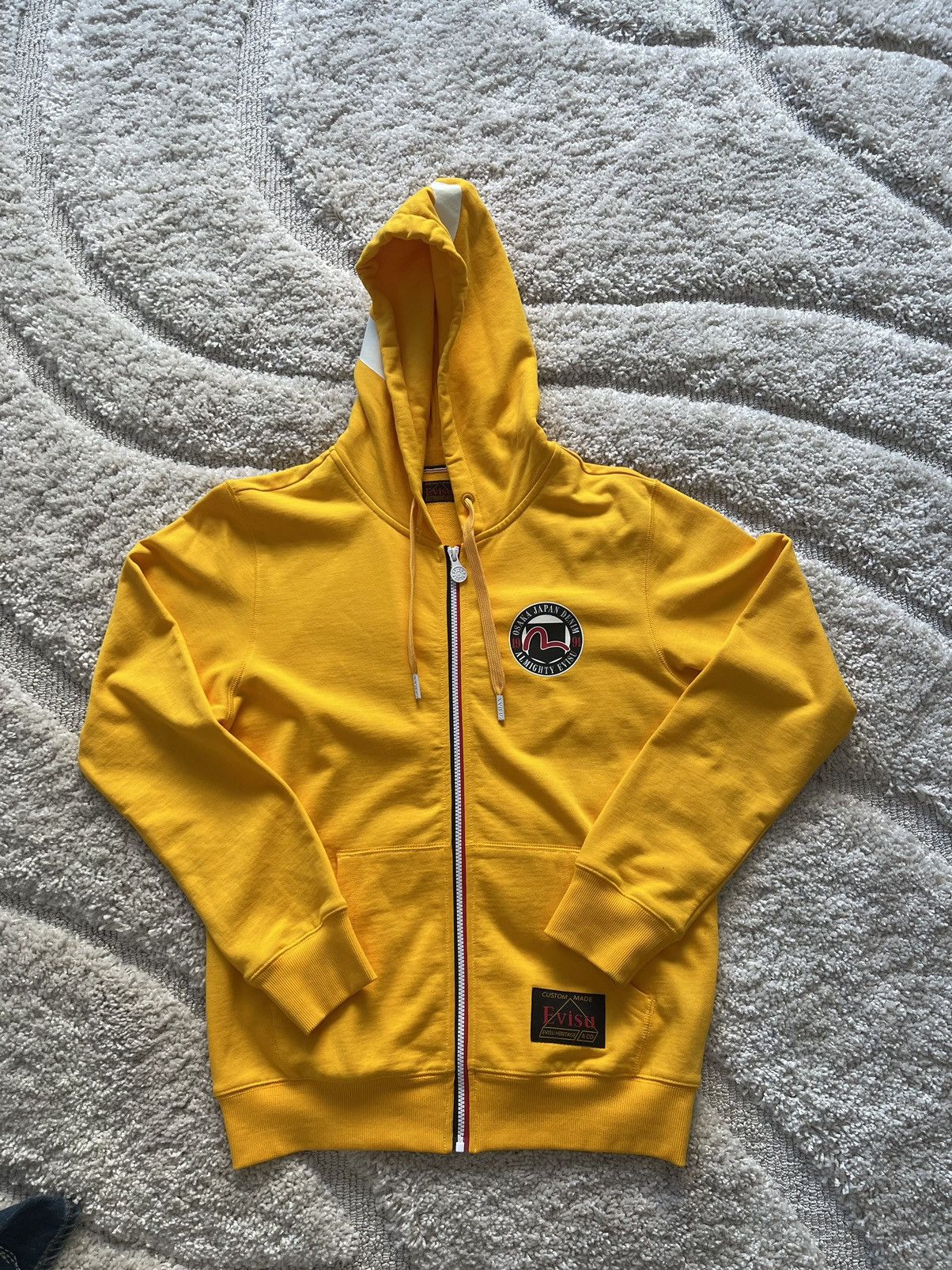 Evisu Evisu Yellow Logo Hoodie size Medium Size US M / EU 48-50 / 2 - 2 Thumbnail