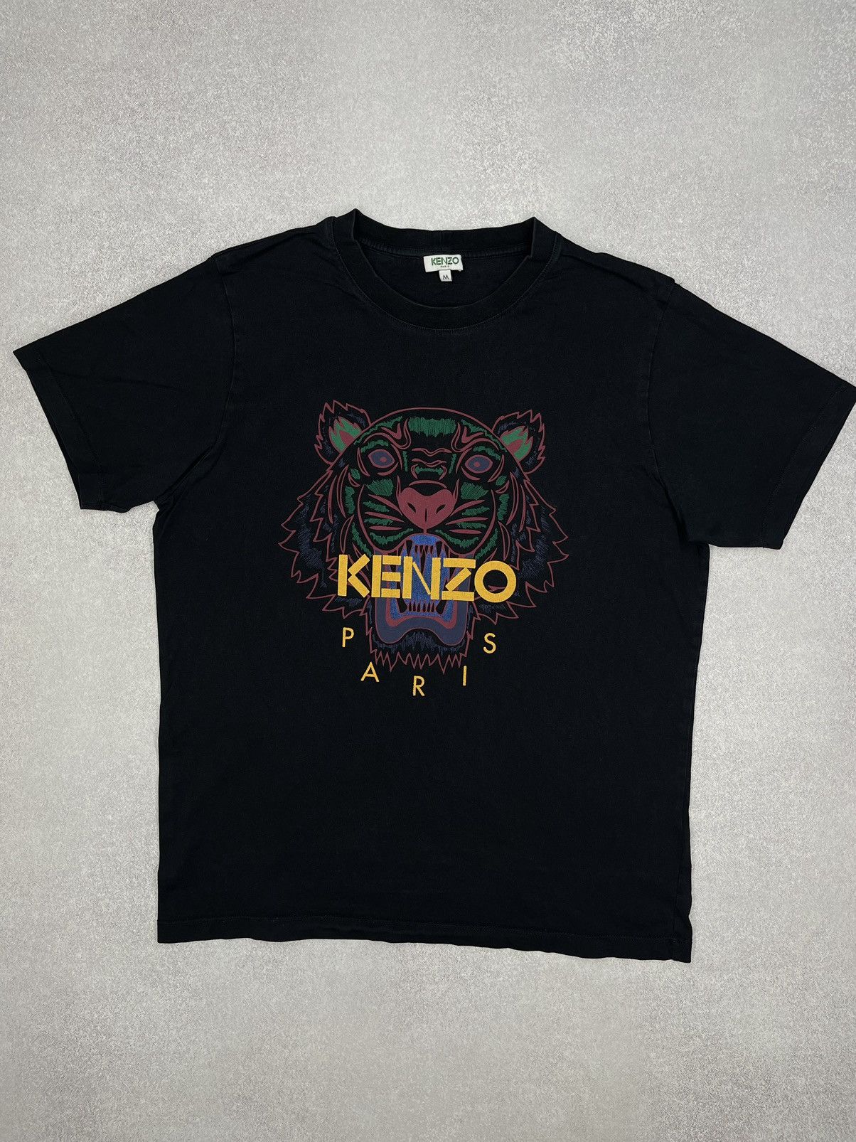 Kenzo Mens Kenzo Black T Shirt Big Logo Tiger Size M Size US M / EU 48-50 / 2 - 2 Thumbnail