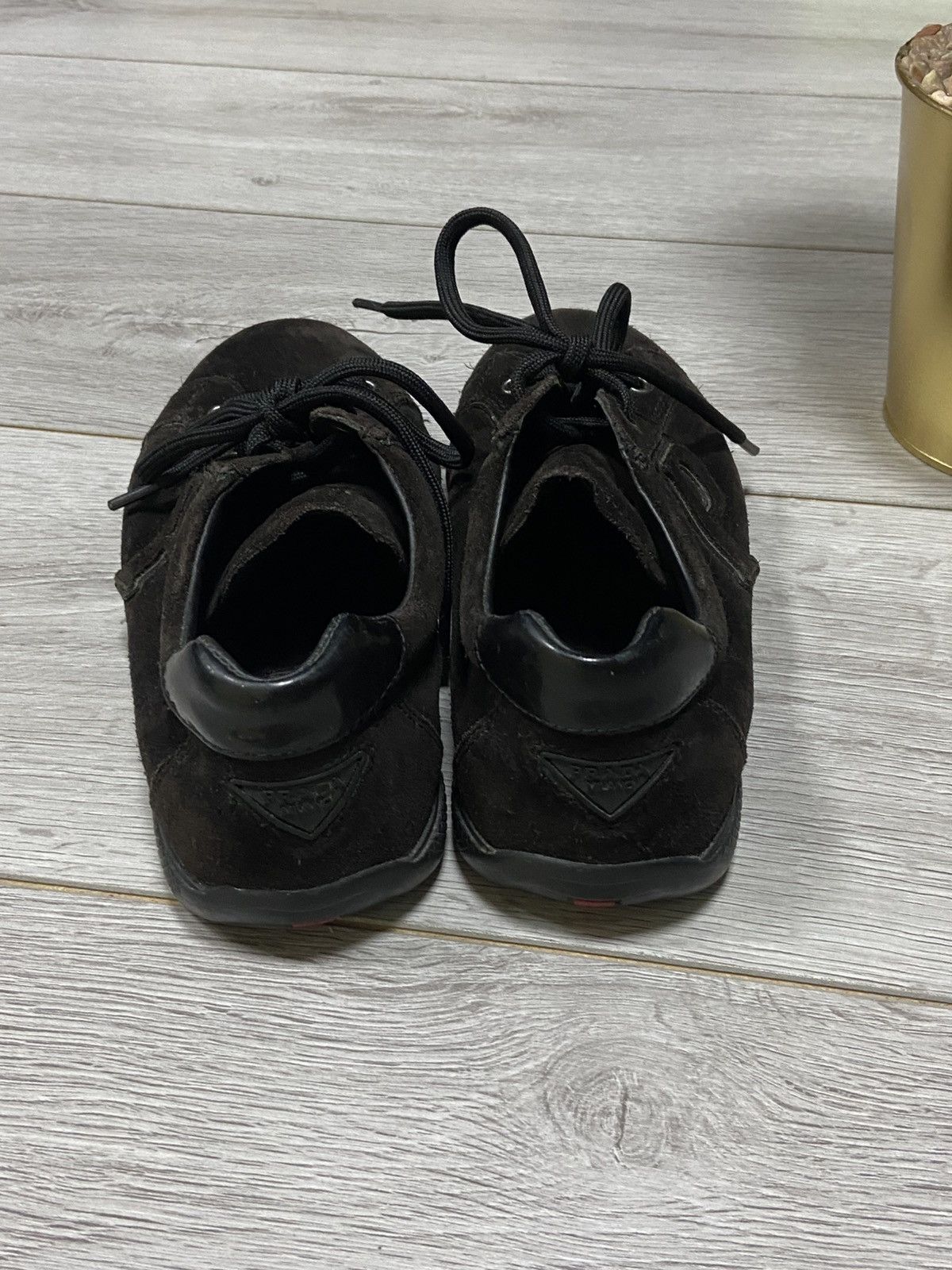 Prada Prada P triangle big logo sneakers suede Size US 5 / IT 35 - 5 Thumbnail