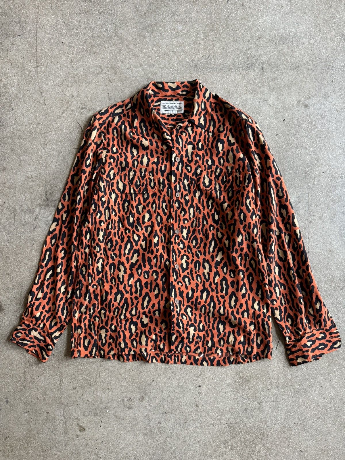 Wacko Maria WACKO MARIA LEOPARD OPEN COLLAR SHIRT leopard