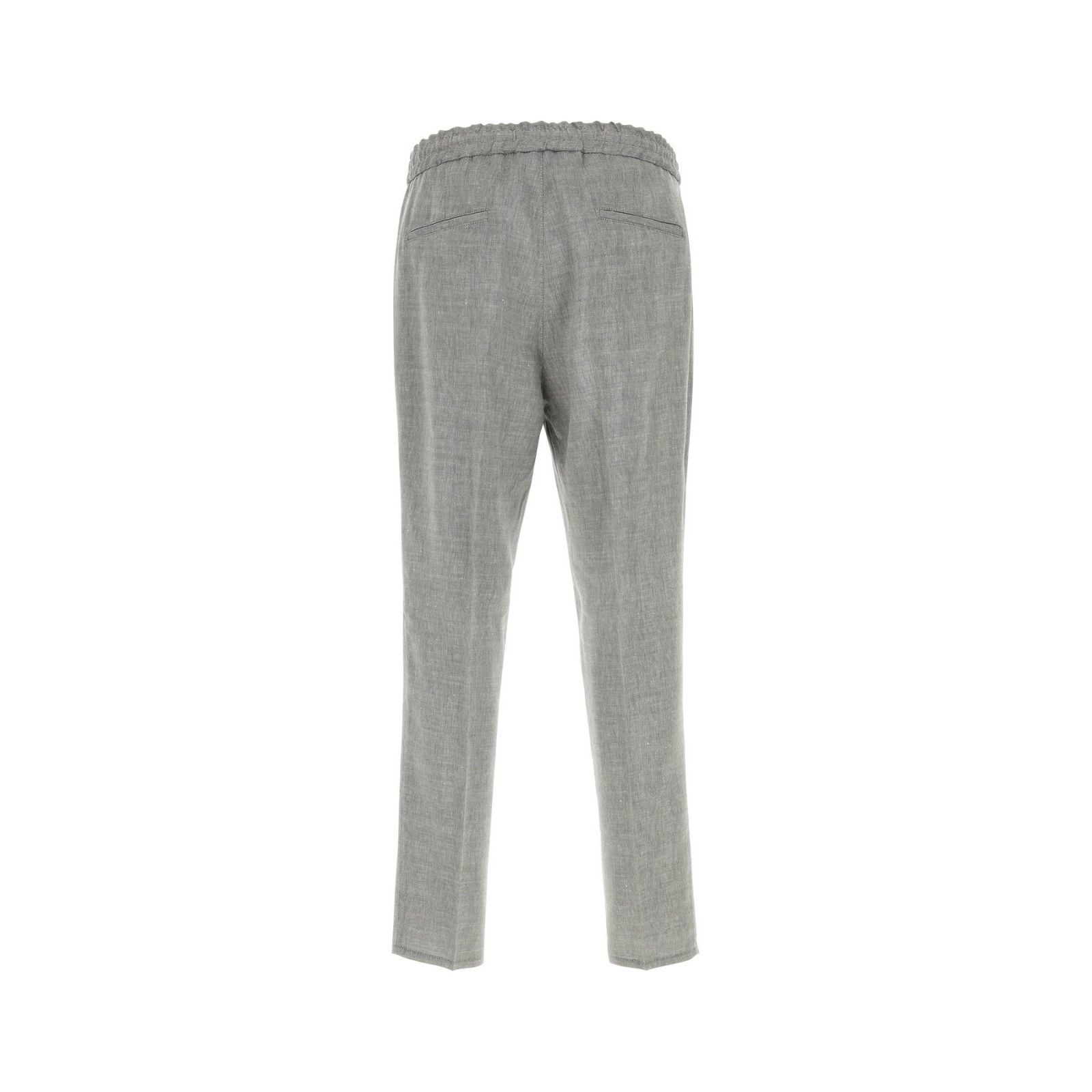 Brunello Cucinelli BRUNELLO CUCINELLI Grey Linen Blend Pants New & Authentic (M Size US 40 / EU 56 - 2 Thumbnail