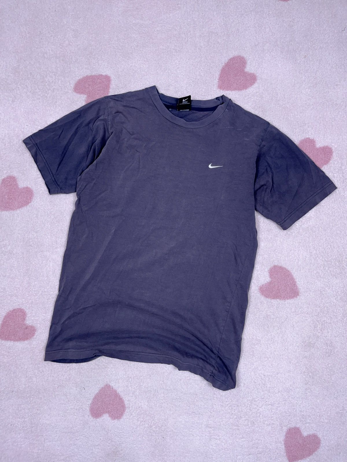 Nike × Vintage ➕ vintage distressed sick fade Nike small swoosh t-shirt 90s Size US S / EU 44-46 / 1 - 1 Thumbnail