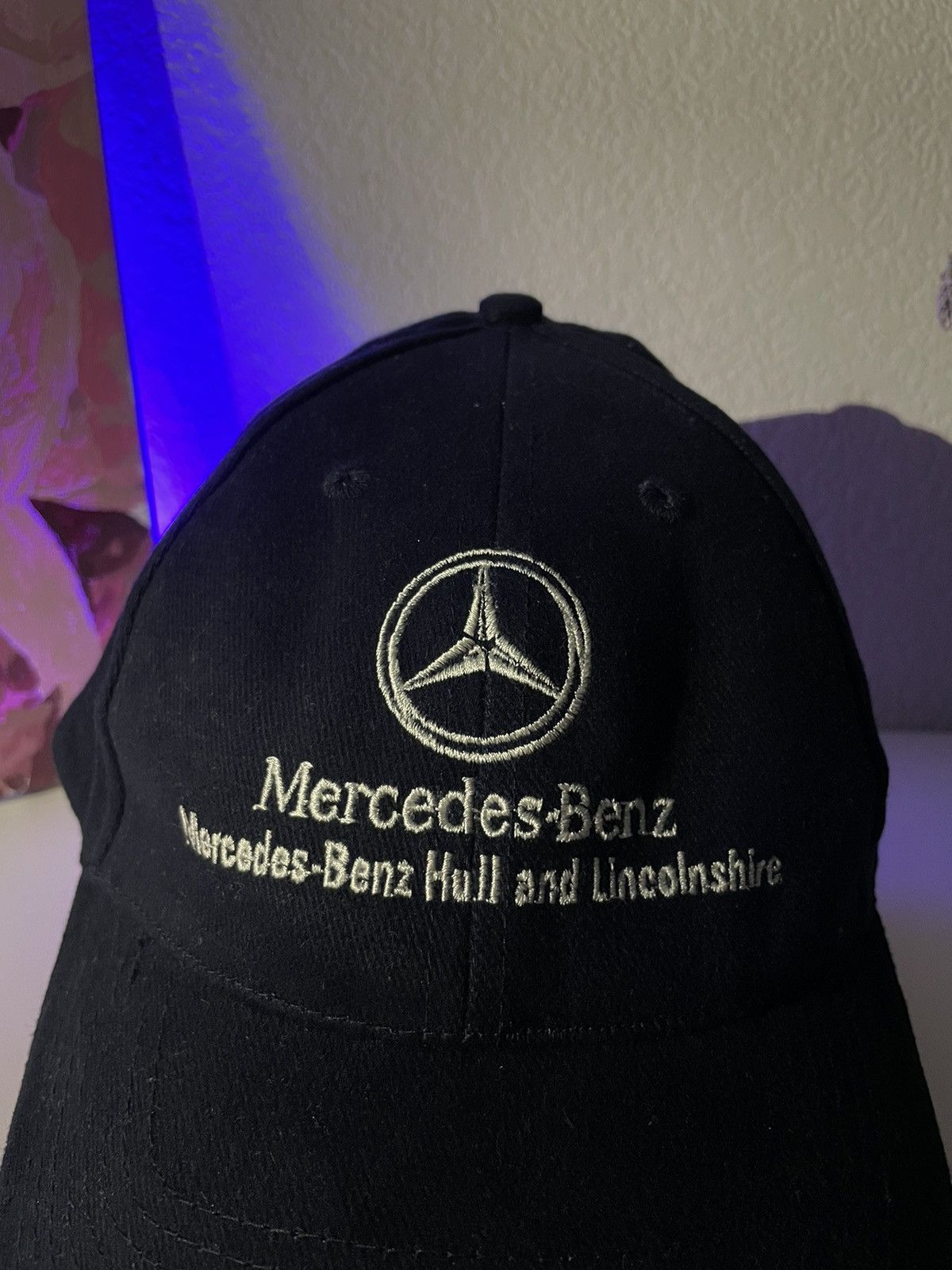 Mercedes-Benz × Vintage Mercedes-Benz 90’s VTG Hat Black Cap Size ONE SIZE - 5 Thumbnail