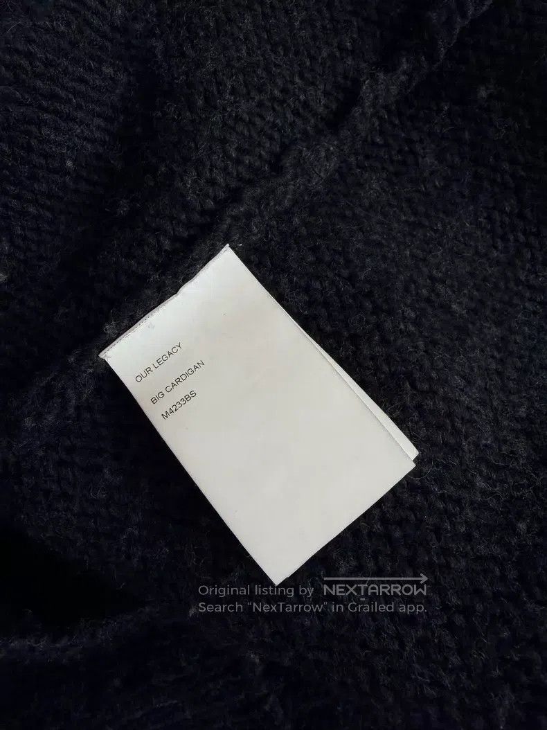Our Legacy Our Legacy Fleece Texture Solid Raglan Collar Knit Cardiga Size US M / EU 48-50 / 2 - 8 Thumbnail