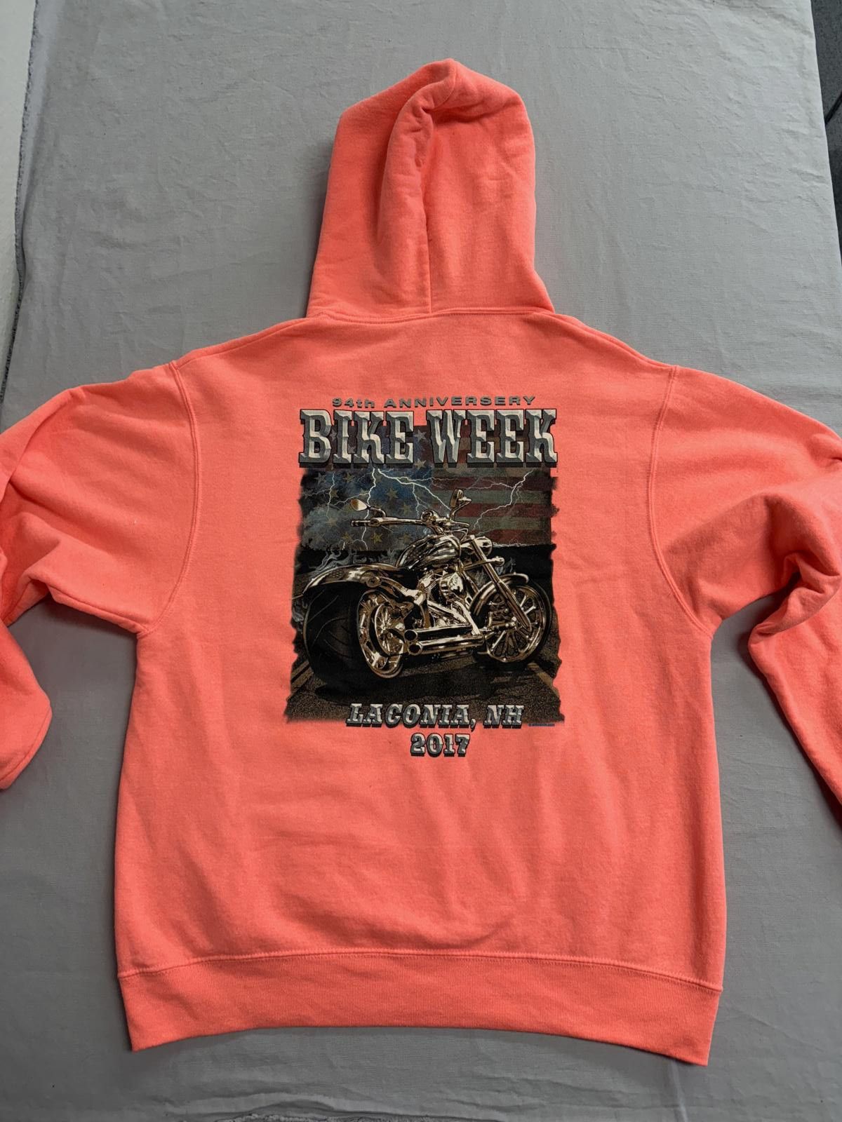 Jerzees Bike Week Hoodie Laconia New Hampshire 2017 M Size US M / EU 48-50 / 2 - 1 Thumbnail