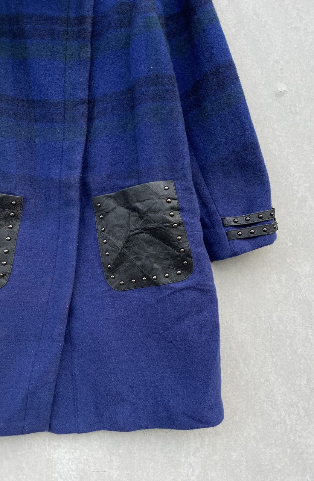 Japanese Brand × Junya Watanabe 🔥RARE🔥 Gabardine K.T Studed Leather Pocket Coat/Jacket Size US M / EU 48-50 / 2 - 7 Thumbnail