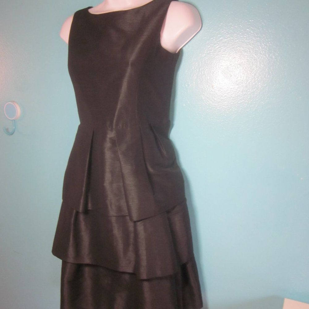 Samantha Sung Alfred Sung Black Tiered Party Dress Size 2 Size XS / US 0-2 / IT 36-38 - 8 Thumbnail