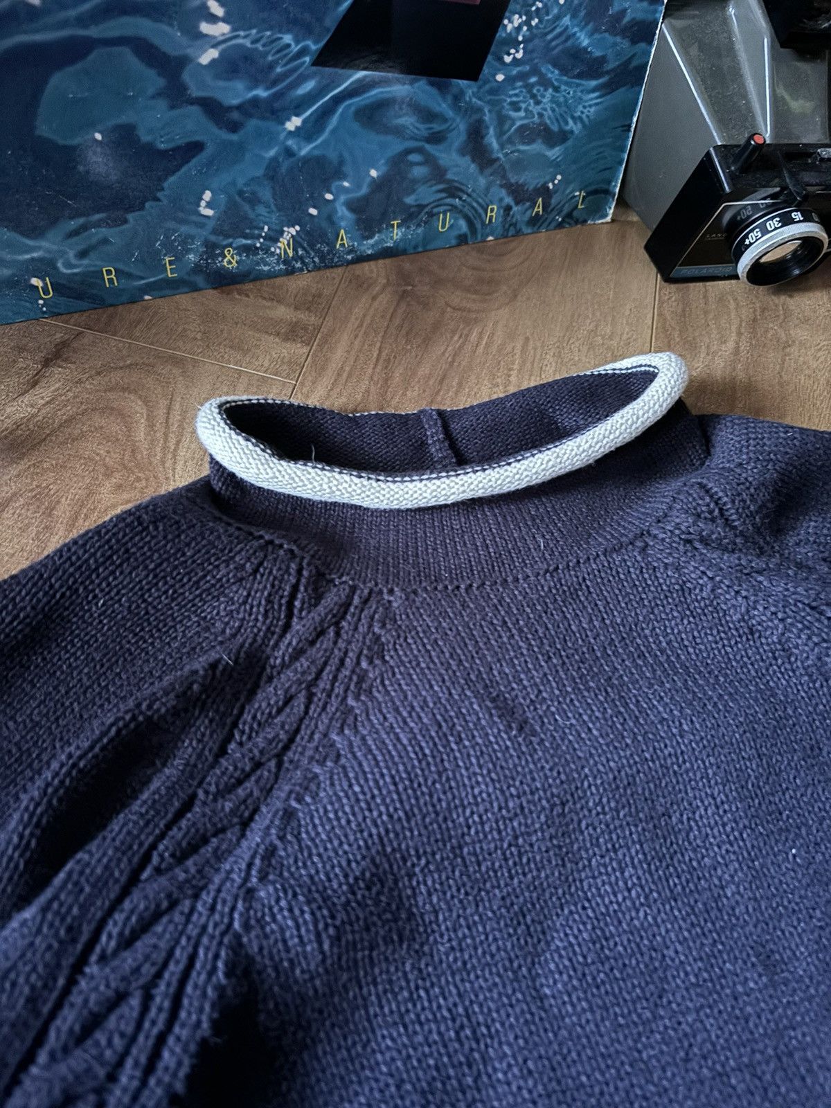Vintage 90s Vintage Essential Knit Sailor Sweater Medium Size US M / EU 48-50 / 2 - 2 Thumbnail
