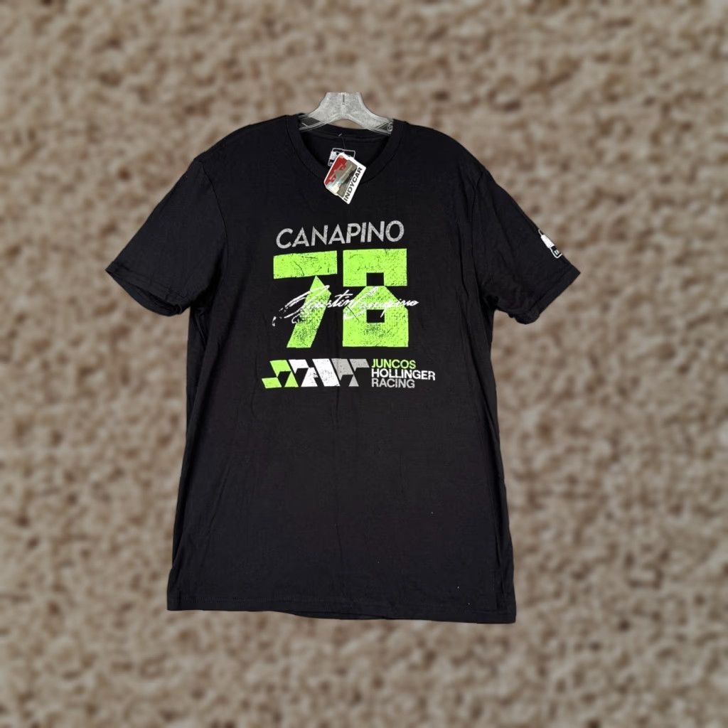 Gustin Indycar Shirt Men Adult Medium Black Green #78 Agustin Canapino Indy Car Racing Legends Global Merchandise T-Shirt Size US M / EU 48-50 / 2 - 1 Thumbnail