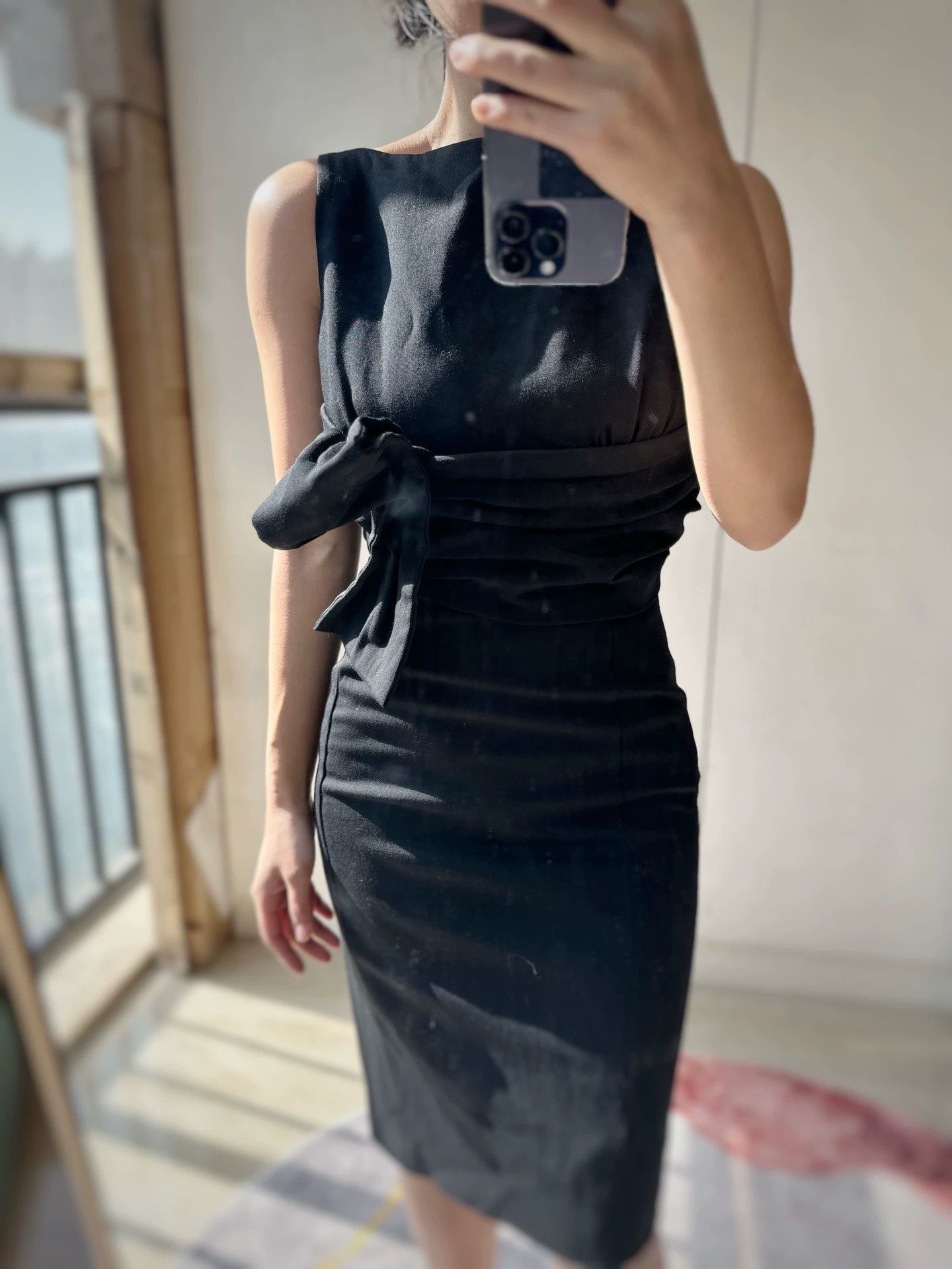 Dsquared2 dsquared2 Black Off-Shoulder High-Waist Dress 38 95 New Size XS / US 0-2 / IT 36-38 - 1 Thumbnail