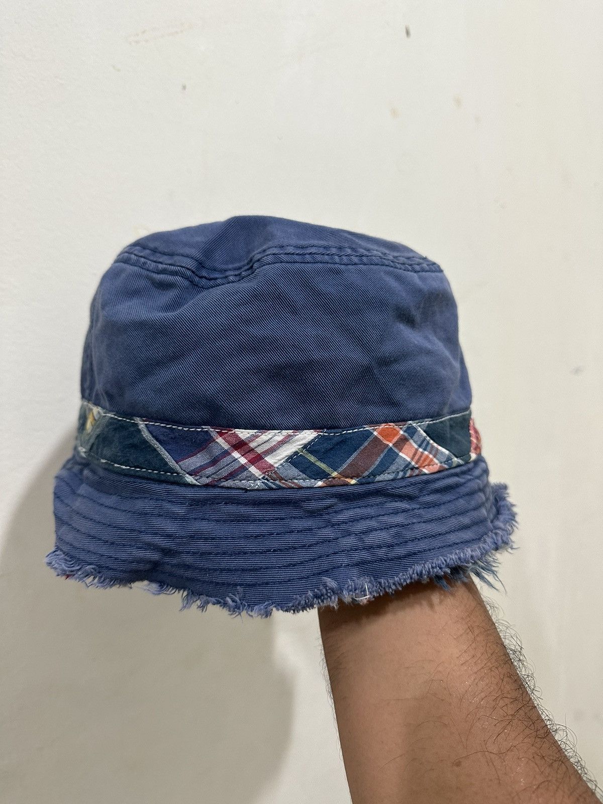 Japanese Brand J.Crew Patchwork Japan Bucket Hat Size ONE SIZE - 7 Thumbnail