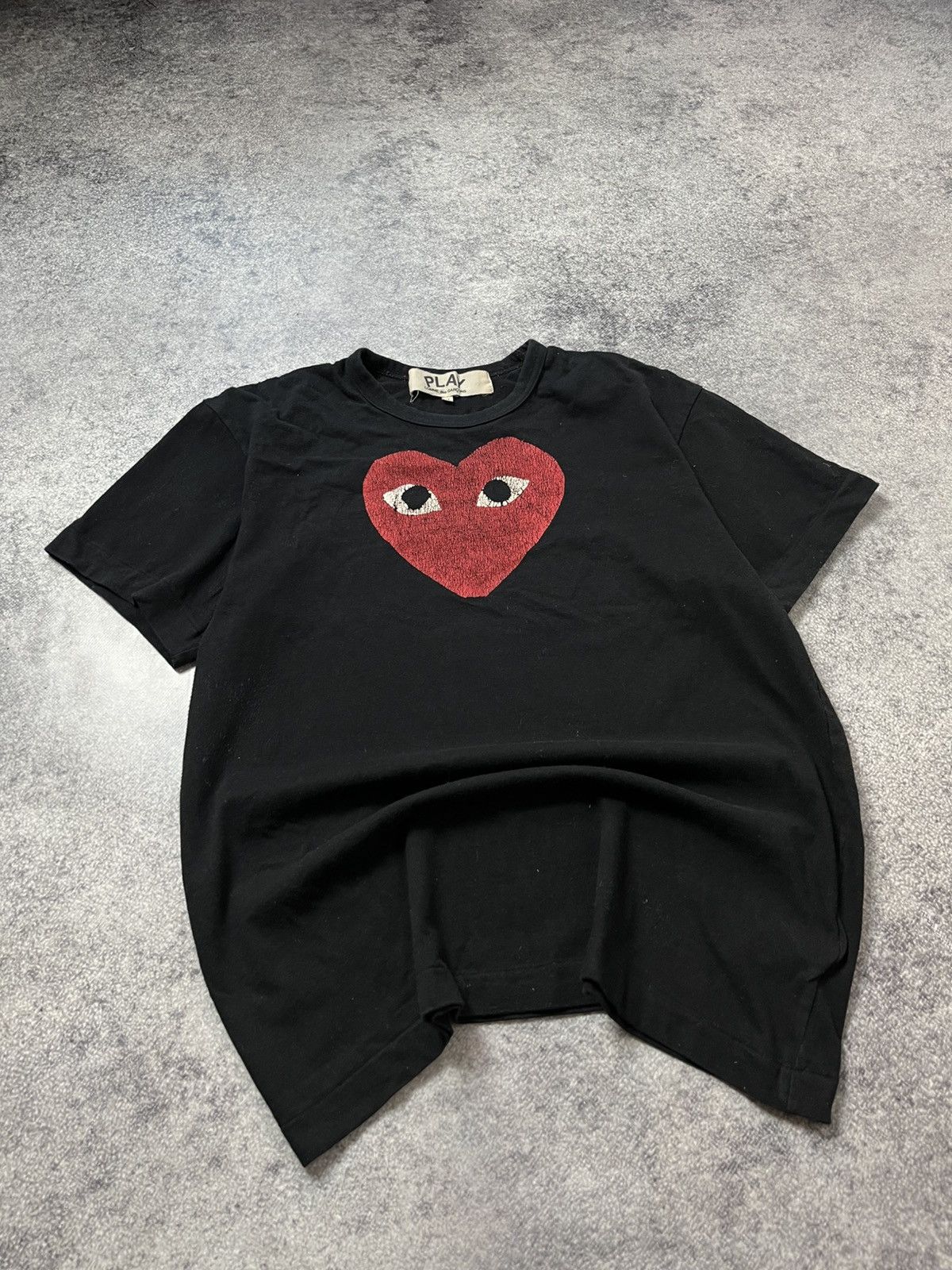 Comme des Garcons 🔥00'S COMME des GARÇONS PLAY VINTAGE T-SHIRT Y2K TEE Size US L / EU 52-54 / 3 - 1 Thumbnail