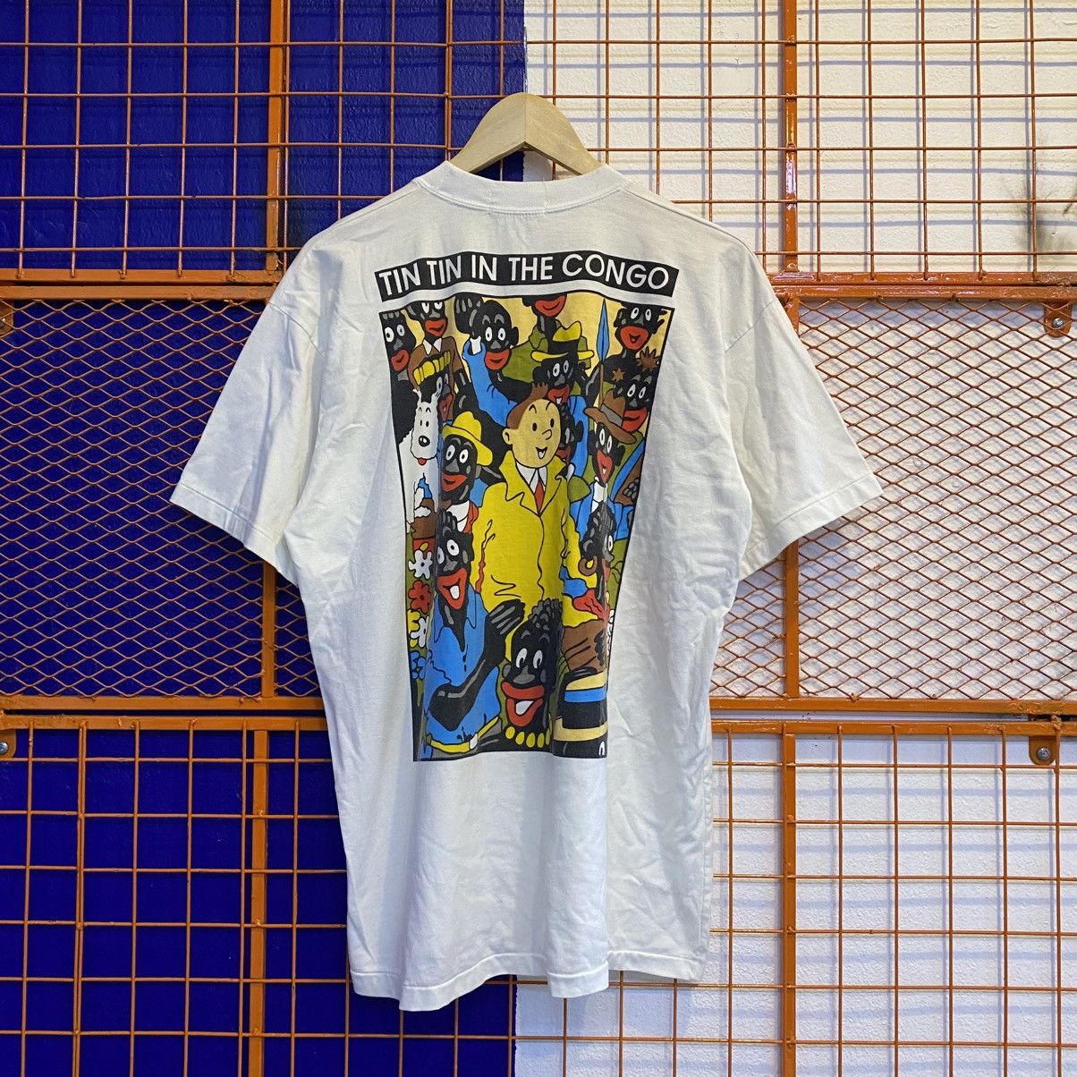 Vintage Vintage Tintin Cartoon Network Tshirt Size US L / EU 52-54 / 3 - 1 Thumbnail