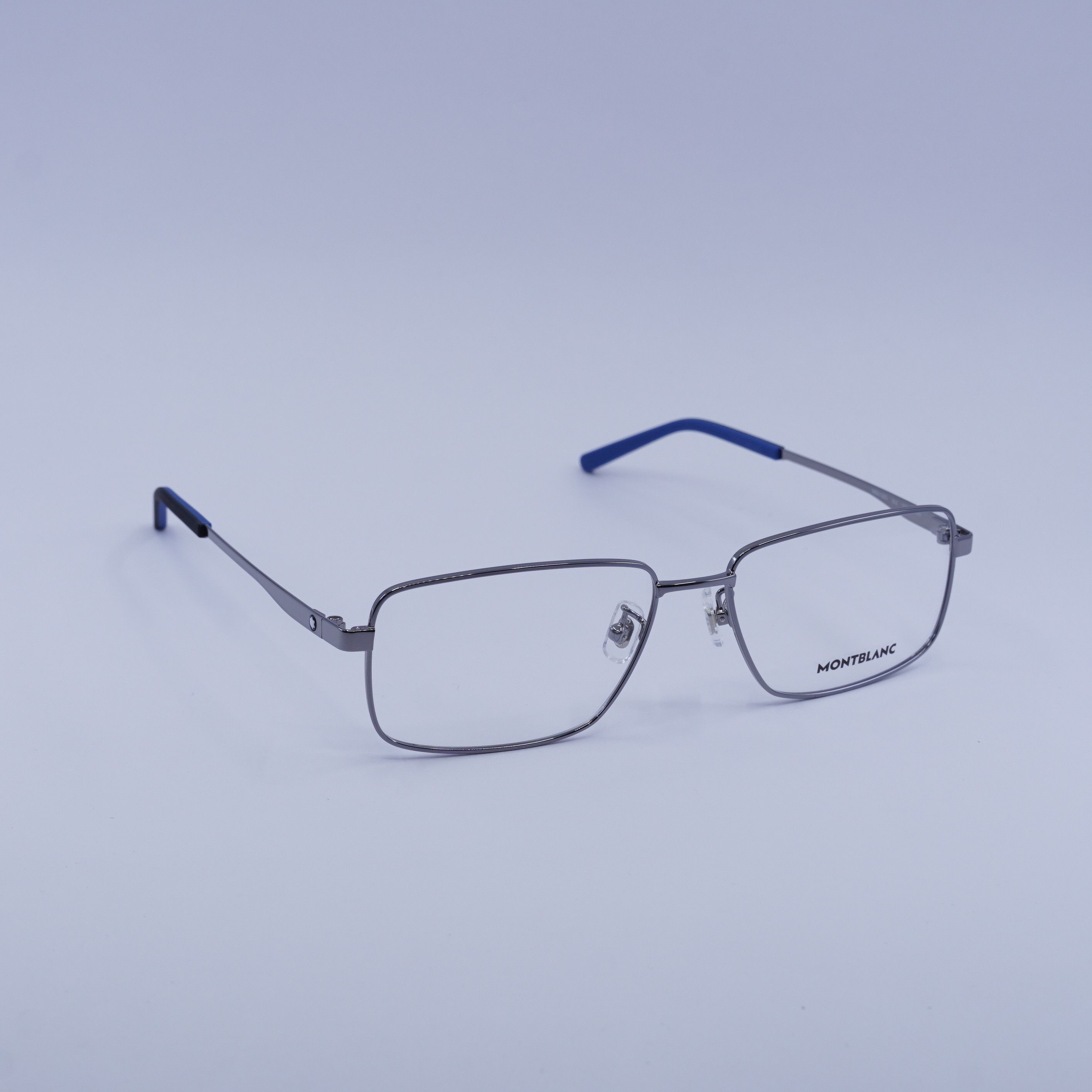 Montblanc Montblanc MB0108O 002 Eyeglasses Ruthenium 57mm Rectangle Size ONE SIZE - 7 Thumbnail