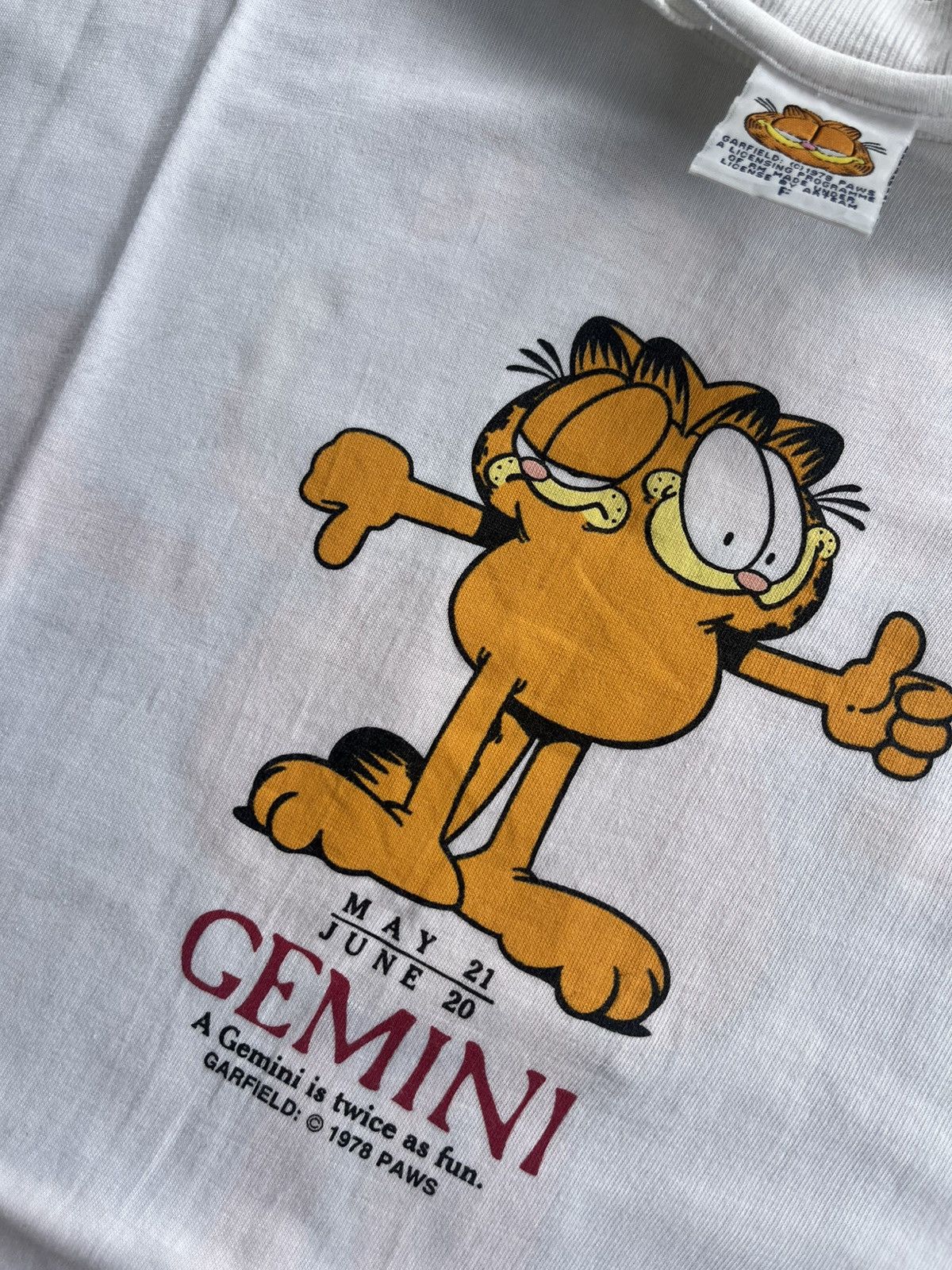 Cartoon Network Rare Vintage Garfiled Zodiac Sign Size US L / EU 52-54 / 3 - 4 Thumbnail
