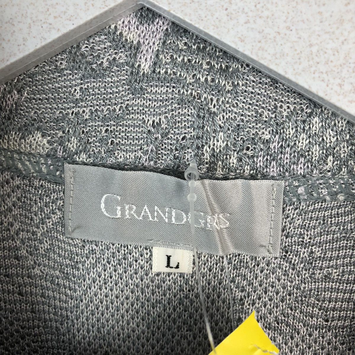 Japanese Brand Grand Cris Grey Cardigan Knitwear #A1224 Size L / US 10 / IT 46 - 9 Thumbnail
