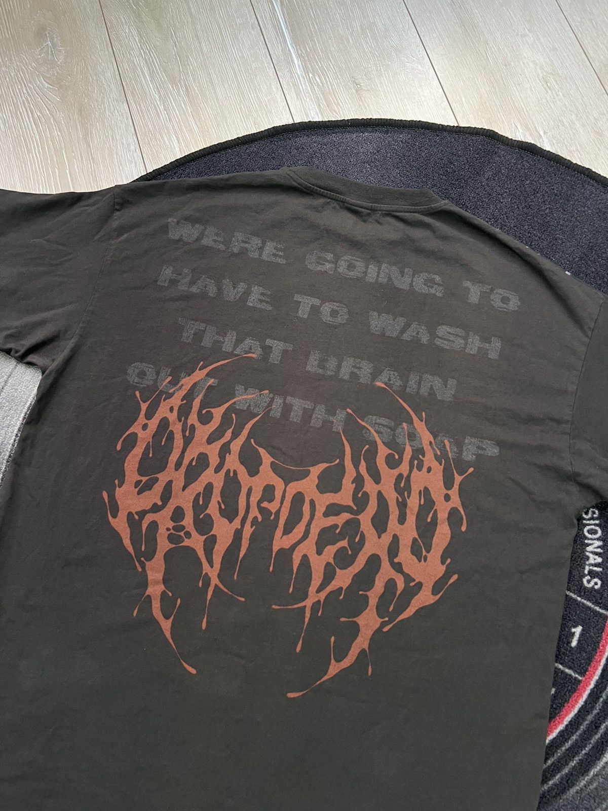 Drop Dead × Drop Dead Clothing Drop Dead art by Oliver Sykes overprinted oversized tee Size US S / EU 44-46 / 1 - 8 Thumbnail