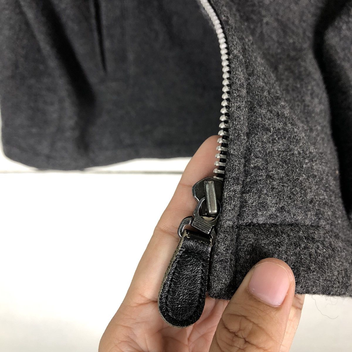 Issey Miyake 🔥Rich Grey - Vintage Wool Work Zipper Jacket Zephyr Japan Size US L / EU 52-54 / 3 - 12 Thumbnail