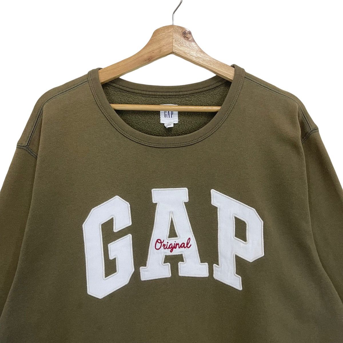 Gap RIOT💥GAP BIG LOGO EMBROIDERED CREWNECK SWEATSHIRT Size US XL / EU 56 / 4 - 4 Thumbnail