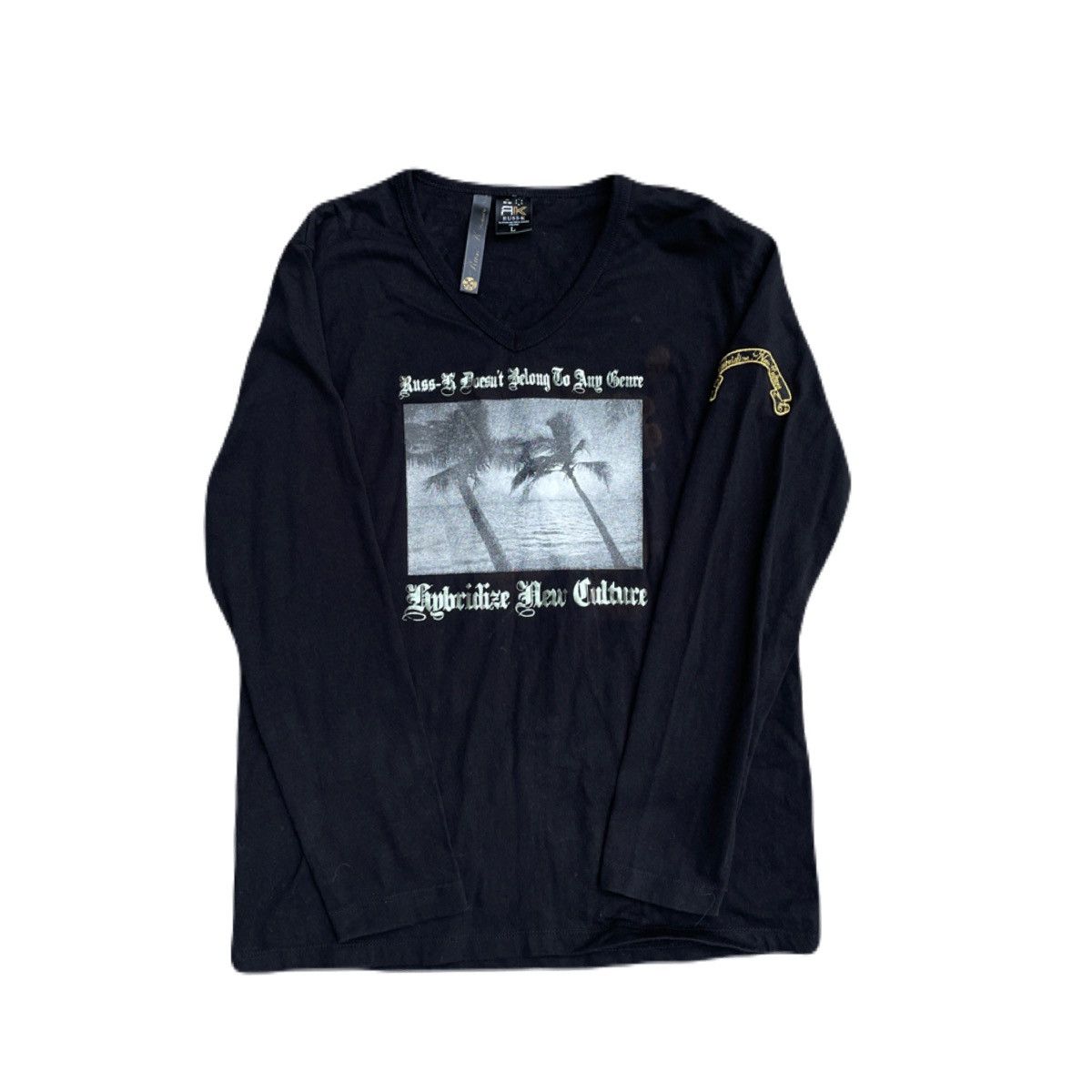 If Six Was Nine 2000s Japanese archive Giltter Poem V-neck Long Sleeve Tee Size US S / EU 44-46 / 1 - 2 Thumbnail