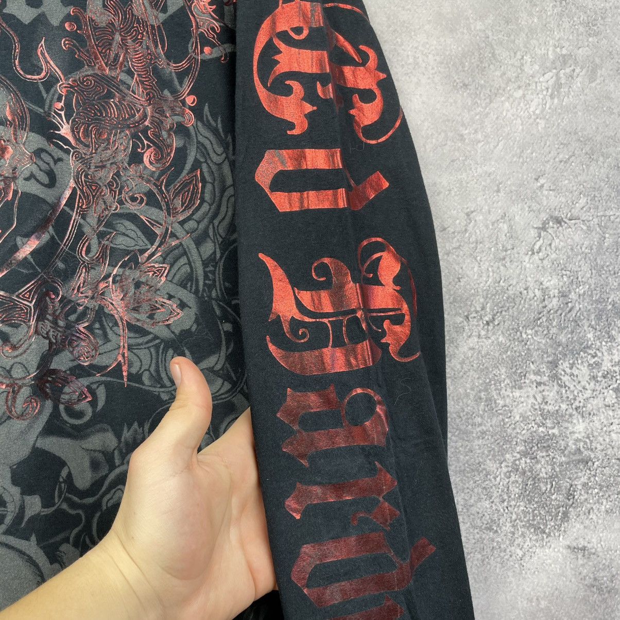 Ed Hardy Vintage Y2K Ed Hardy Christian Audigier Tatoo Longsleeve Size US L / EU 52-54 / 3 - 14 Thumbnail
