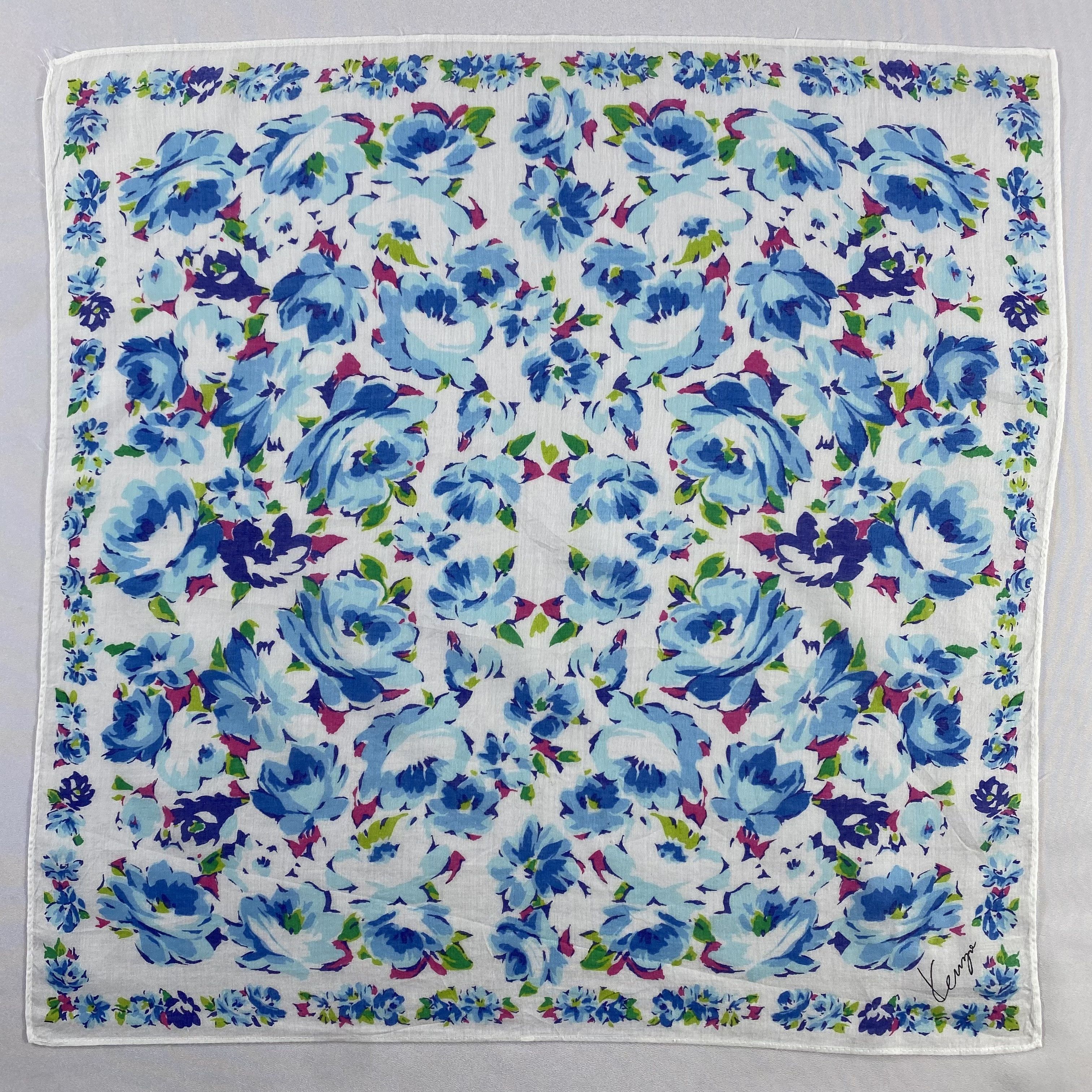 Kenzo × Vintage Kenzo Handkerchief / Neckerchief / Bandana-P1218 Size ONE SIZE - 1 Thumbnail