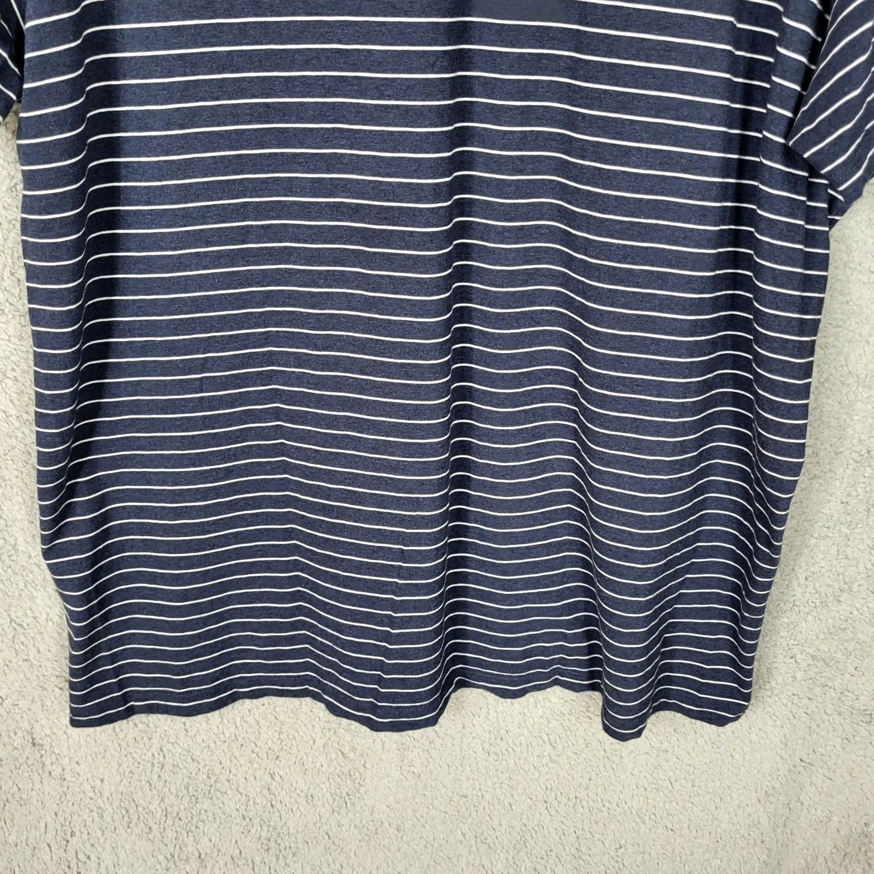 Vineyard Vines Vineyard Vines CLASSIC FIT Polo Shirt Striped Short Sleeve Gray Blue XL Mens Size US XL / EU 56 / 4 - 7 Thumbnail