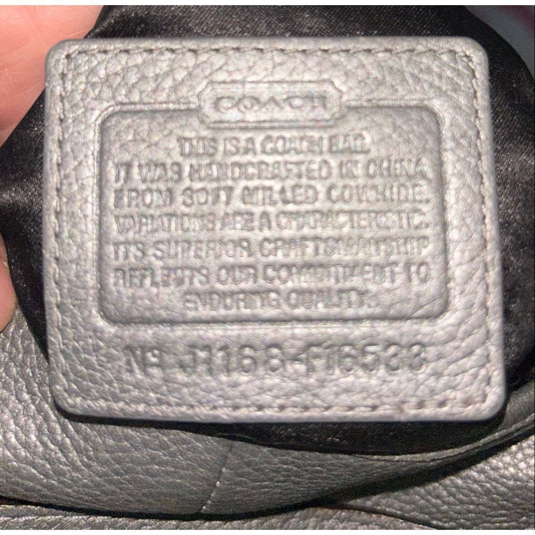 Coach Coach Leather Crossbody Pebbled Metallic Silver Penelope J11 Size ONE SIZE - 5 Thumbnail
