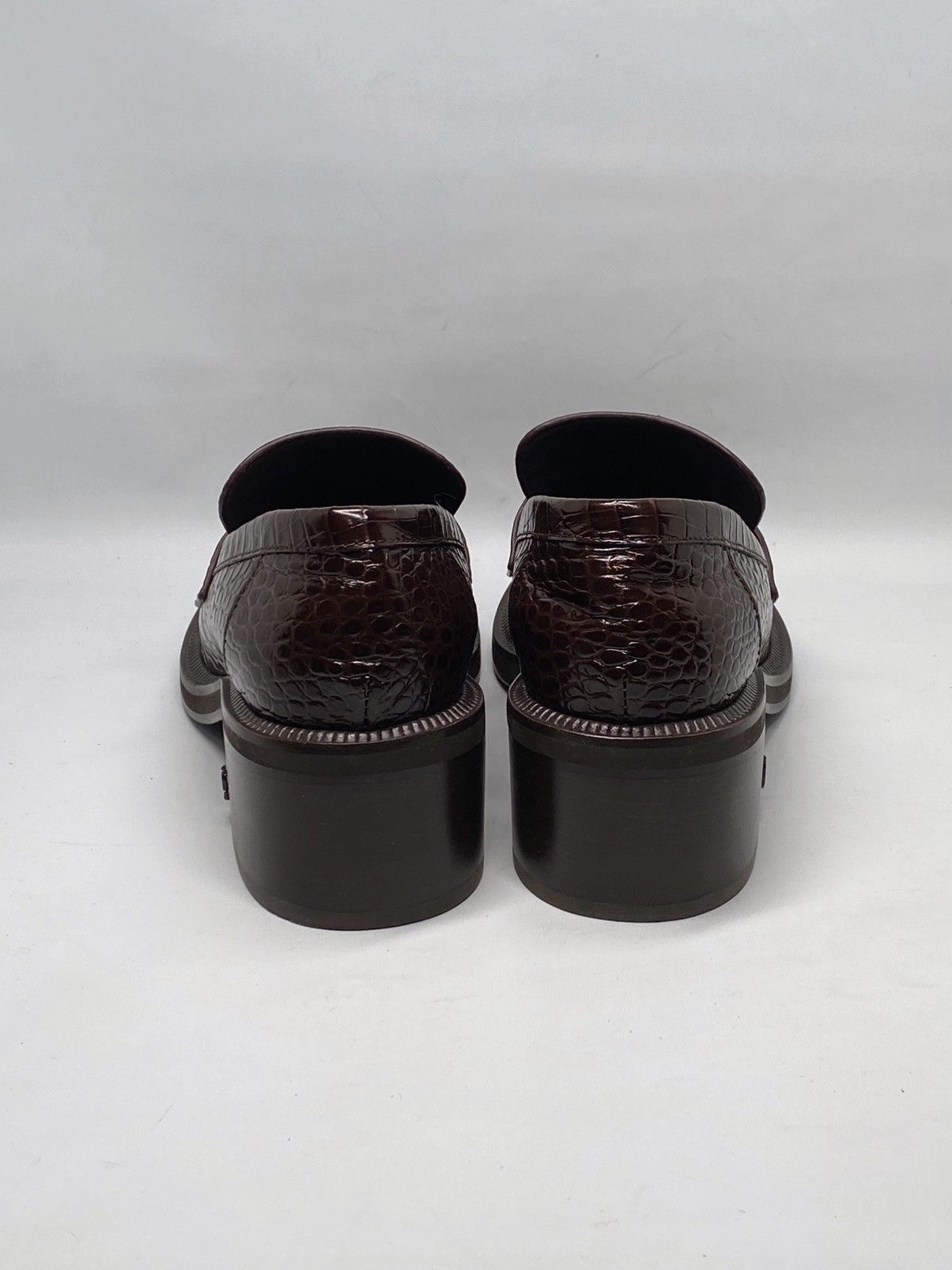 Jimmy Choo Jimmy Choo Tylor 60MM Embossed Leather Loafers size 37.5 Size US 7.5 / IT 37.5 - 9 Thumbnail