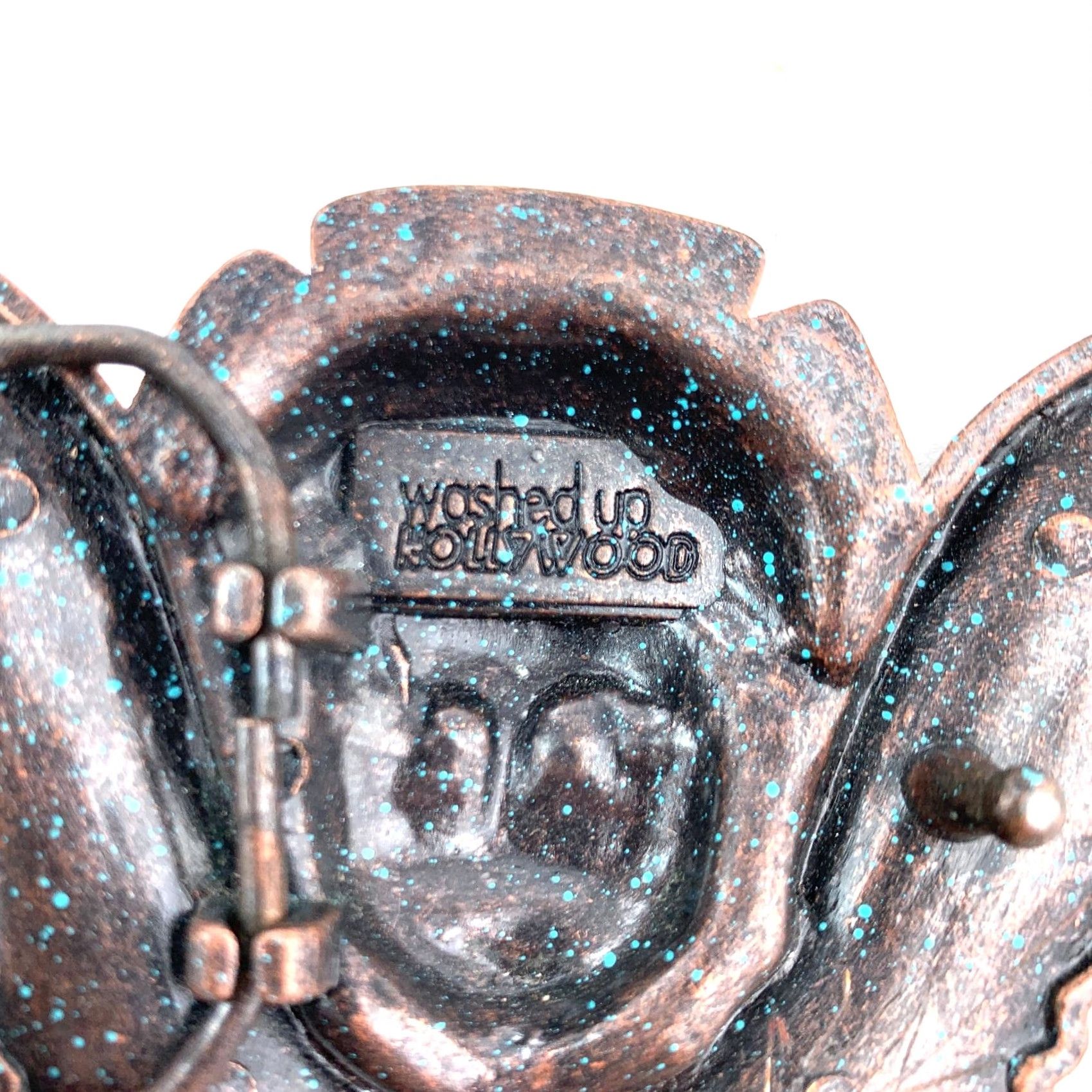 Vintage Washed Up Hollywood Angel Metal Belt Buckle Grunge Skull Punk Biker Belt Buckle Mens Metal Western Buckle XS Size ONE SIZE - 4 Thumbnail