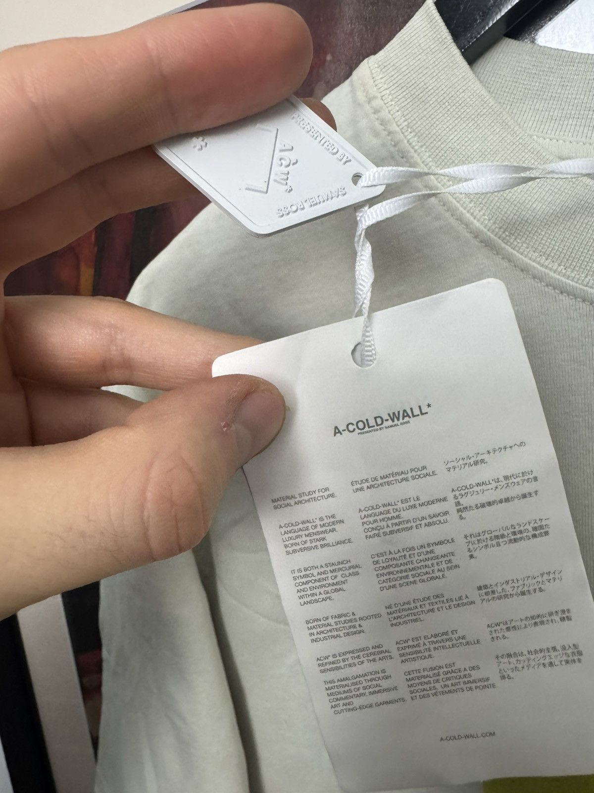 A-COLD-WALL* A-COLD-WALL* ACW Oversize Beige Tee Streetwear Rare Print Size US M / EU 48-50 / 2 - 6 Thumbnail
