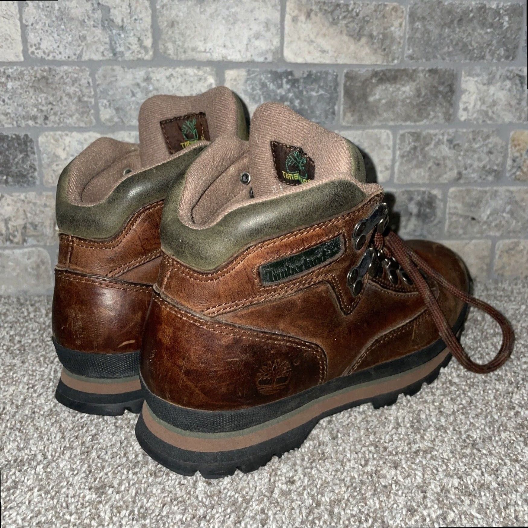 Timberland VINTAGE Timberland Leather Bootie Boots Womens Brown Size 8M Size US 8 / IT 38 - 2 Thumbnail